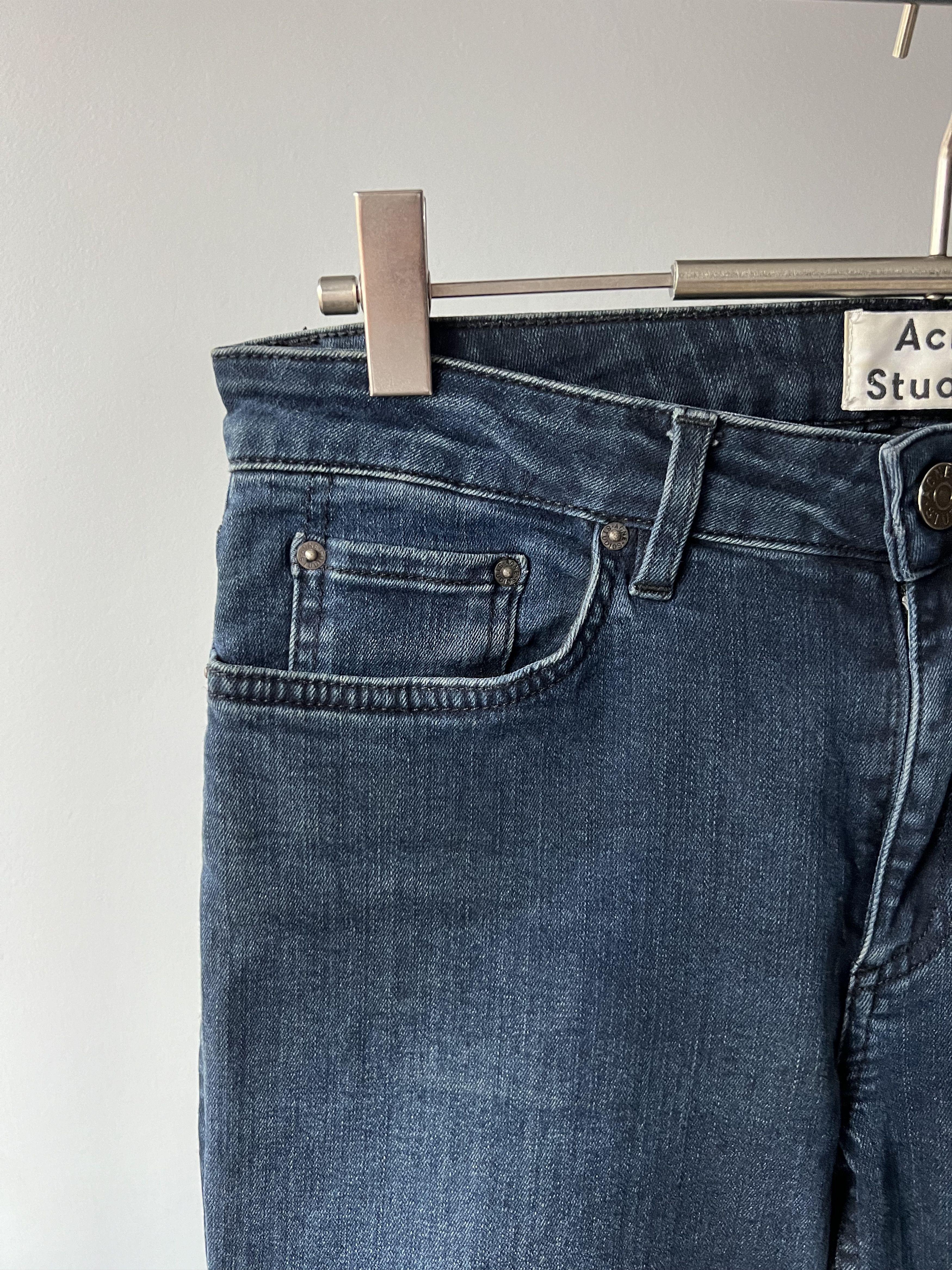 Acne Studios Women's Acne Studios Skin 5 Deep Faded Denim Skinny Jeans Size 28" / US 6 / IT 42 - 5 Thumbnail