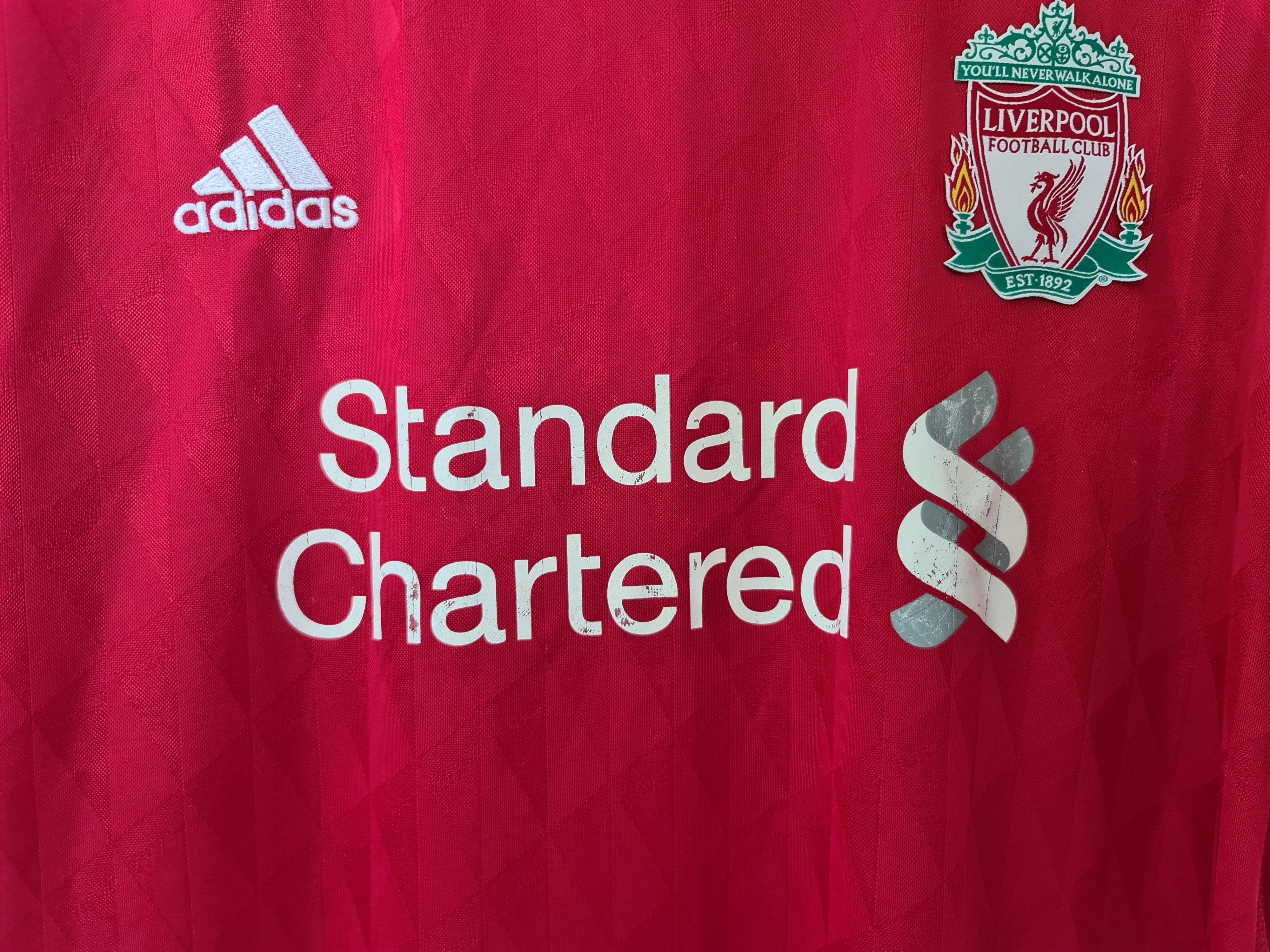 Adidas LIVERPOOL 2010 2012 HOME FOOTBALL SHIRT SOCCER JERSEY ADIDAS Size US L / EU 52-54 / 3 - 6 Thumbnail