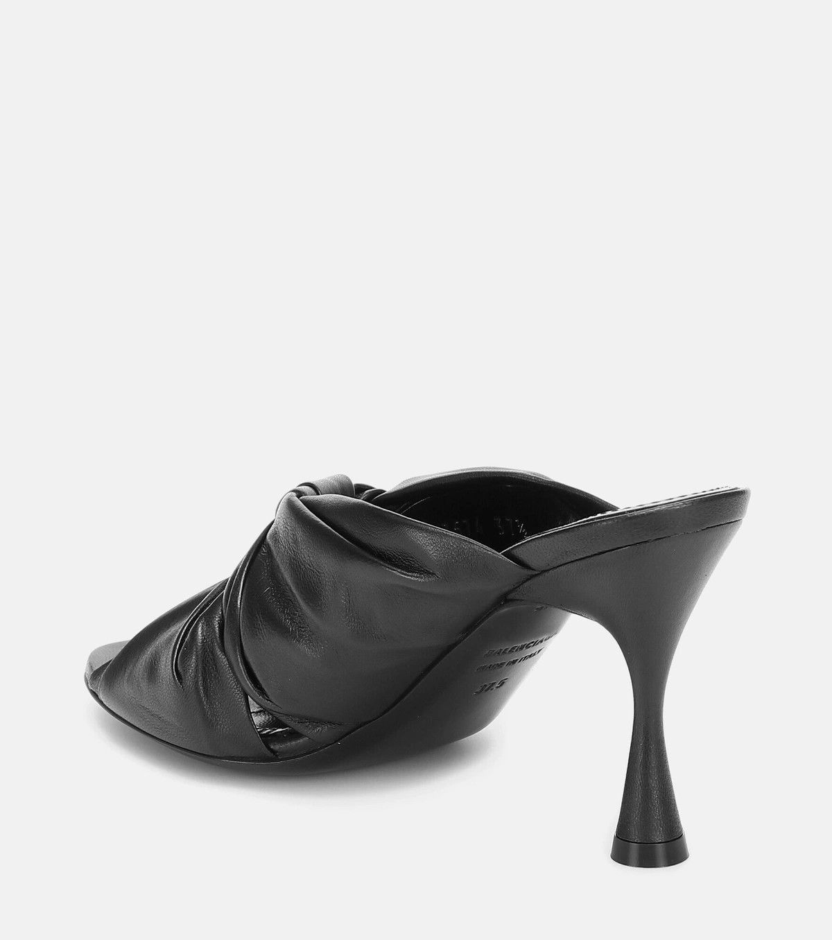 Balenciaga o1y0625 Leather Mules in Black Size US 5 / IT 35 - 2 Thumbnail
