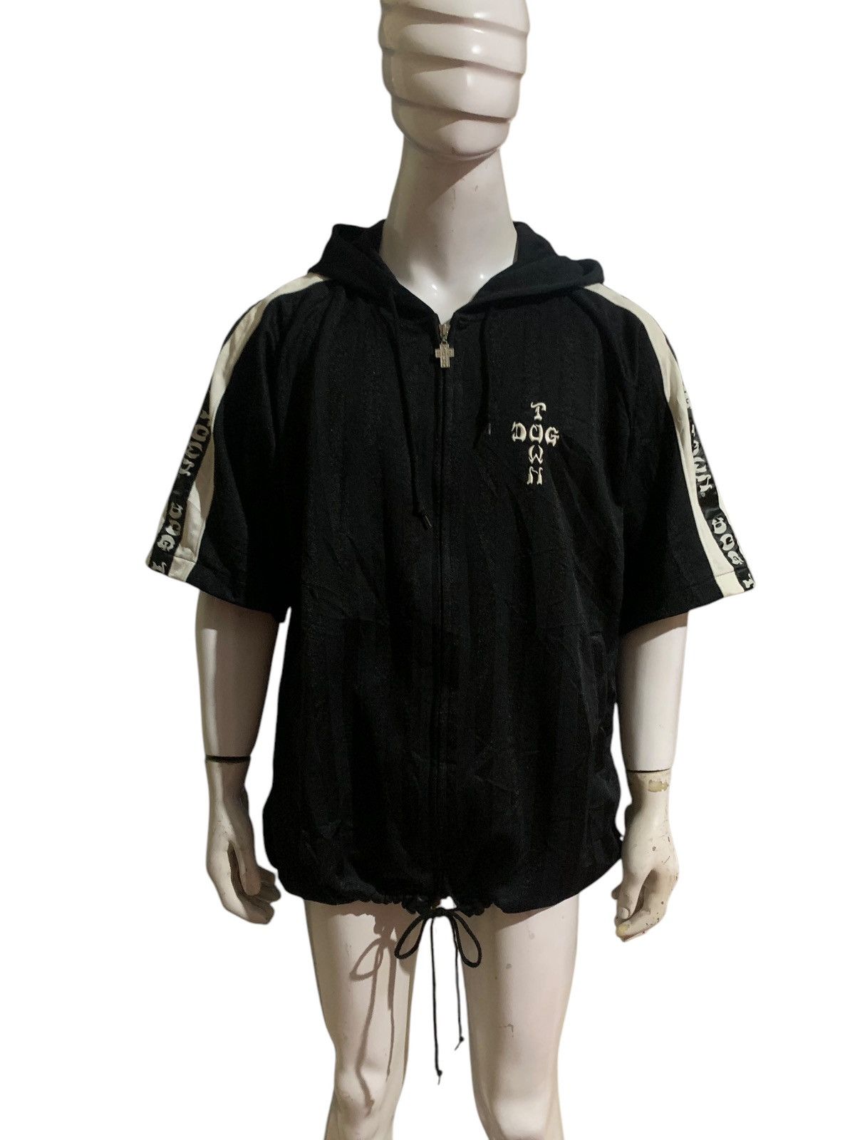 Shorty's Skateboards Vintage Dogtown taped cross logo skate short hoodie Size US XL / EU 56 / 4 - 1 Thumbnail