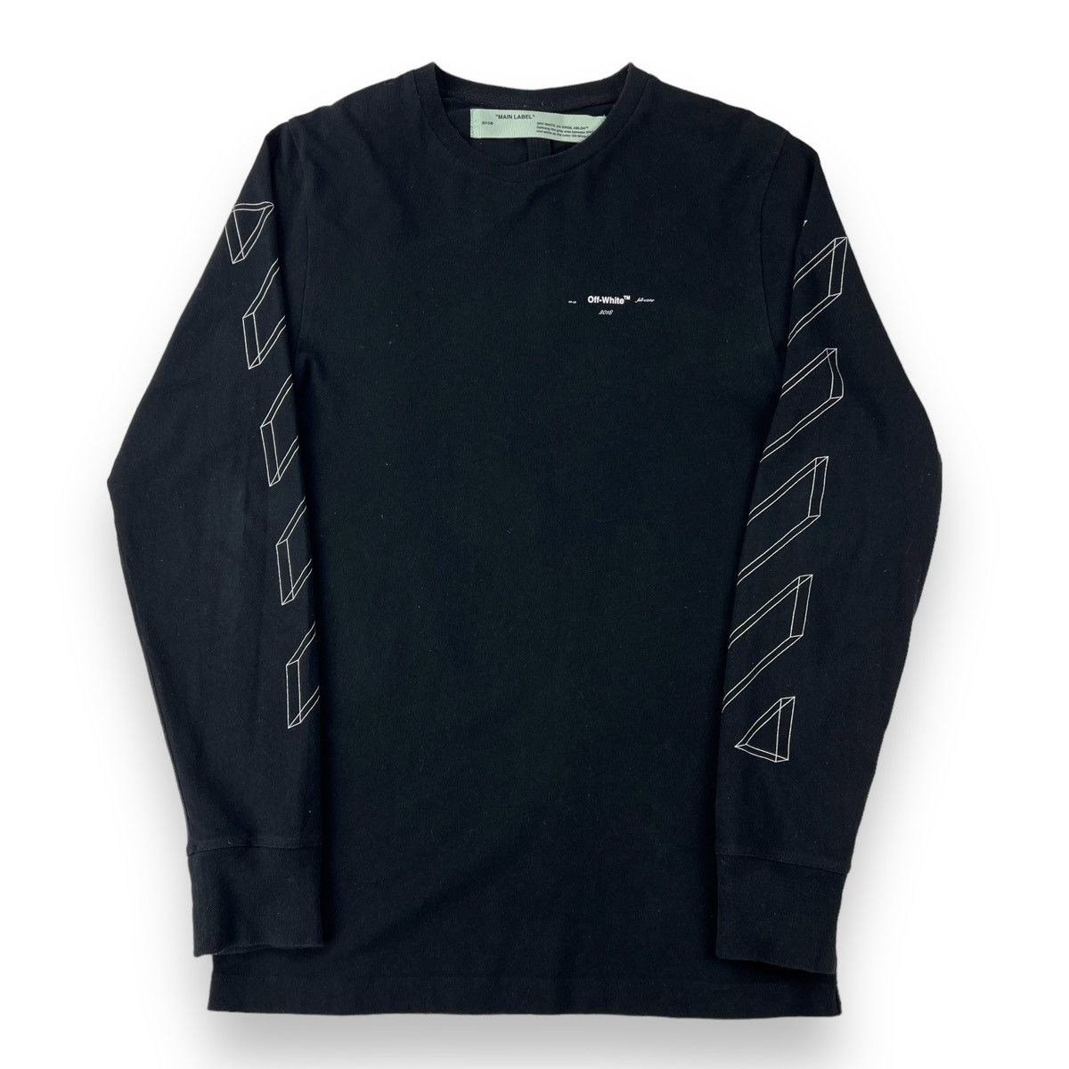 Off-White Off-White 3D Arrows Black Long Sleeve T Shirt Size US S / EU 44-46 / 1 - 2 Thumbnail