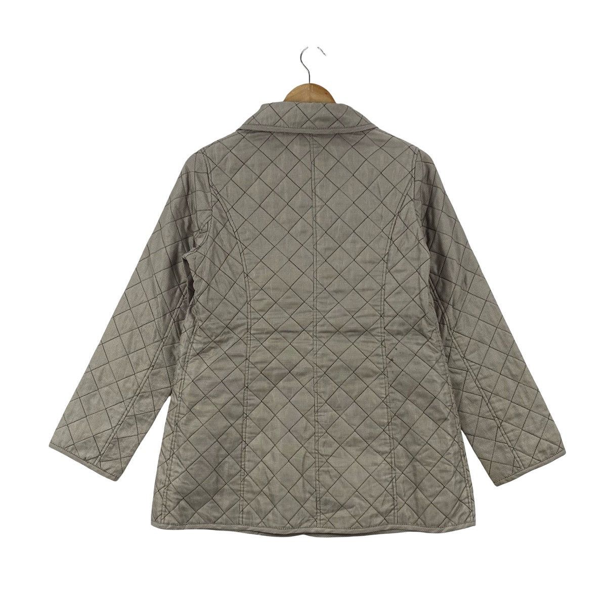 Longchamp LONGCHAMP QUILTED Check Pattern Button Jacket Women’s Size M / US 6-8 / IT 42-44 - 8 Thumbnail