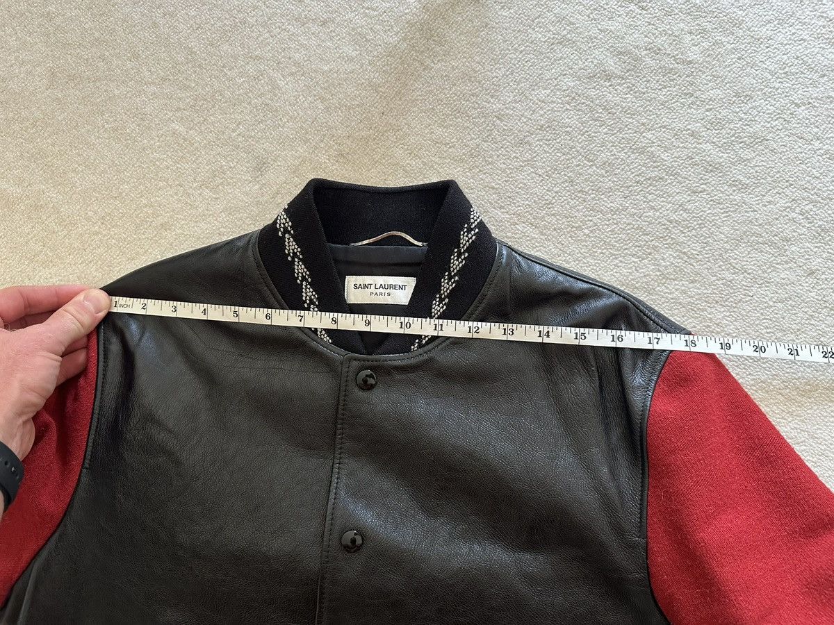 Saint Laurent Paris Saint Laurent leather teddy jacket 50 blue red black Size US M / EU 48-50 / 2 - 5 Thumbnail