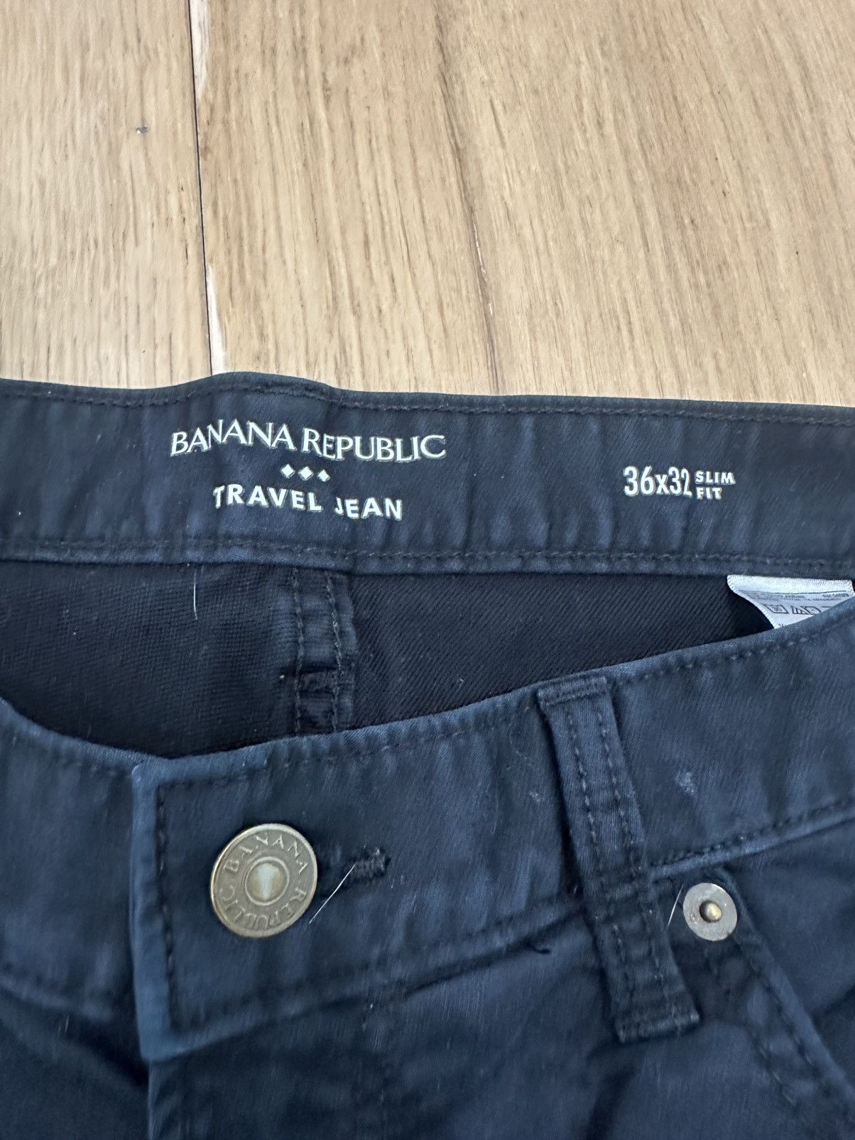 Banana Republic Banana Republic Travel Jean Black 36 x 32 Size US 36 / EU 52 - 3 Thumbnail