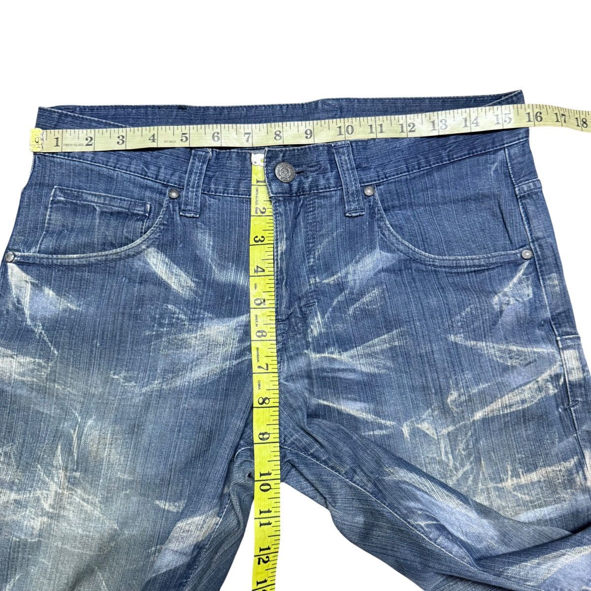 Tornado Mart Tornado Mart Whisker Denim Flare Jeans Size US 30 / EU 46 - 15 Thumbnail