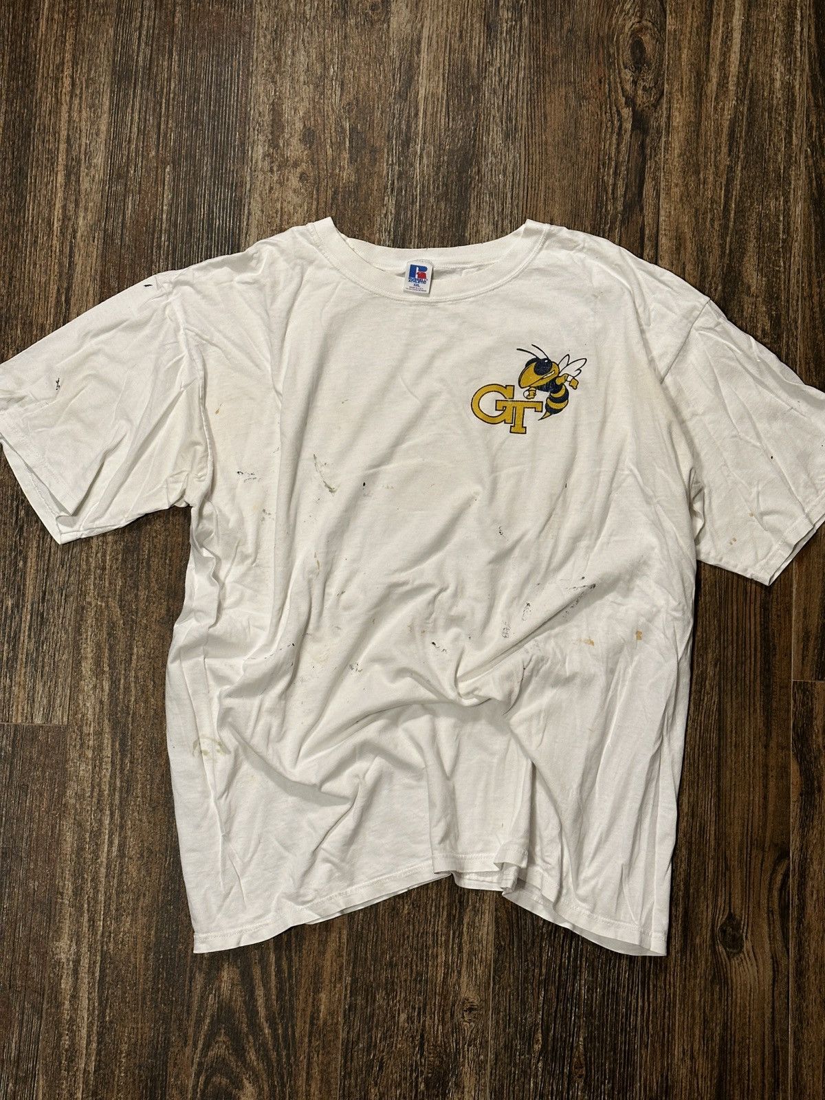 Russell Athletic VTG 1996 Georgia Tech National Champs Paint Splattered Tee Size US XXL / EU 58 / 5 - 3 Thumbnail