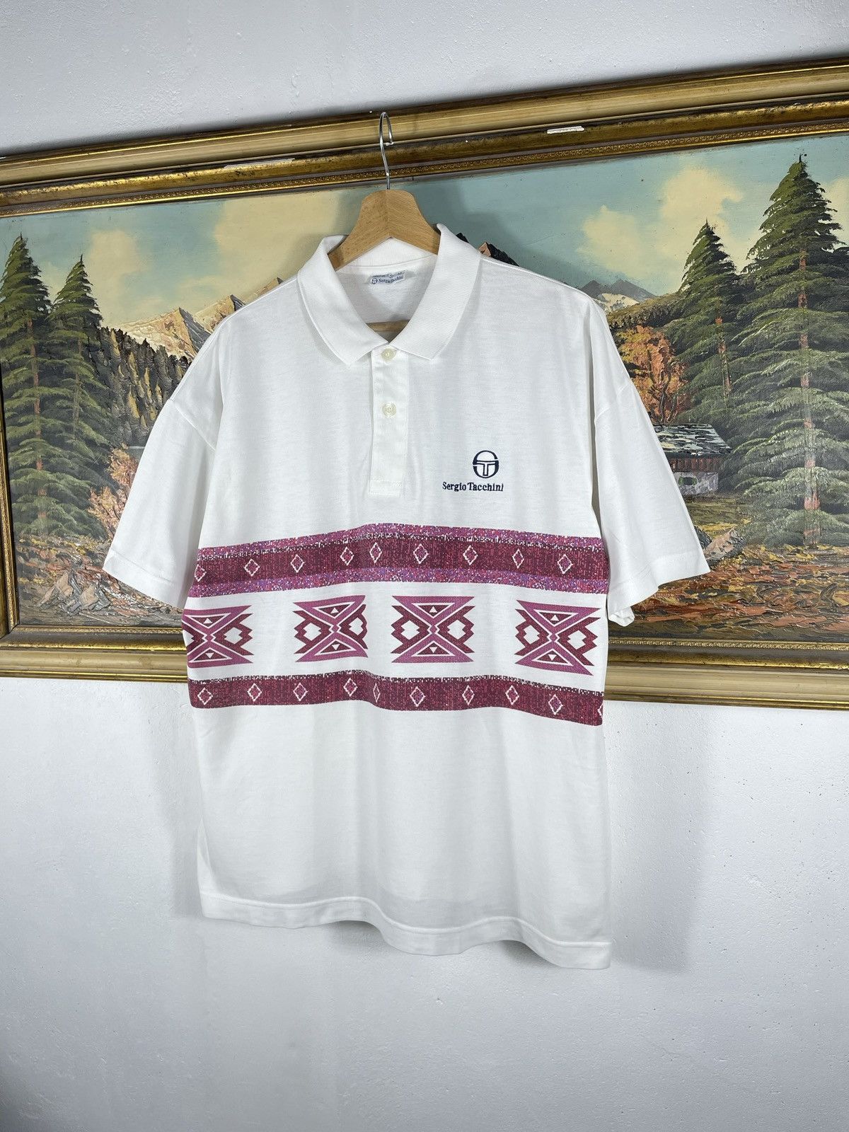 Designer × Sergio Tacchini × Vintage Vintage Retro 90s Sergio Tacchini t shirt tee designer Size US XL / EU 56 / 4 - 2 Thumbnail