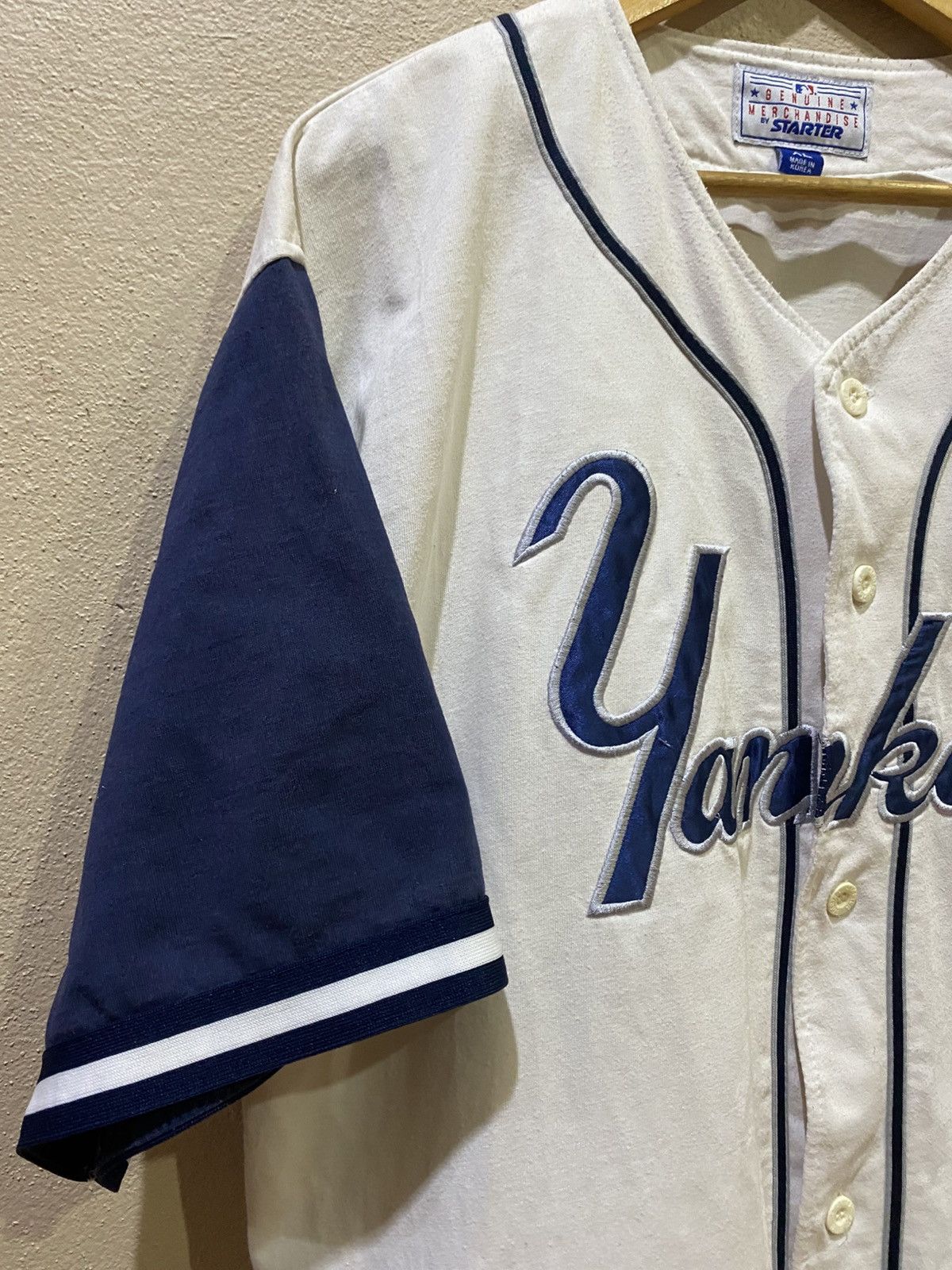Starter Vintage 90s Starter x Ney York Yankees Shirt Size US XL / EU 56 / 4 - 4 Thumbnail