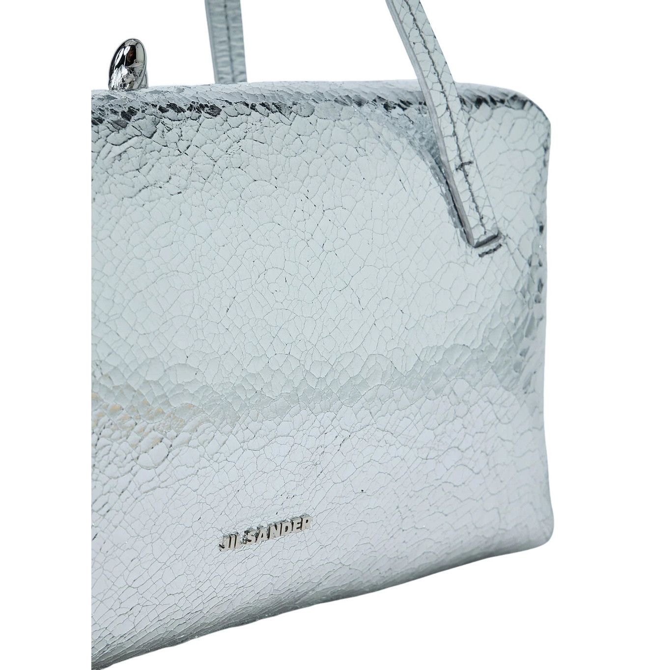 Jil Sander JIL SANDER Goji Small Silver Leather Shoulder Bag New & Auth Size ONE SIZE - 3 Thumbnail