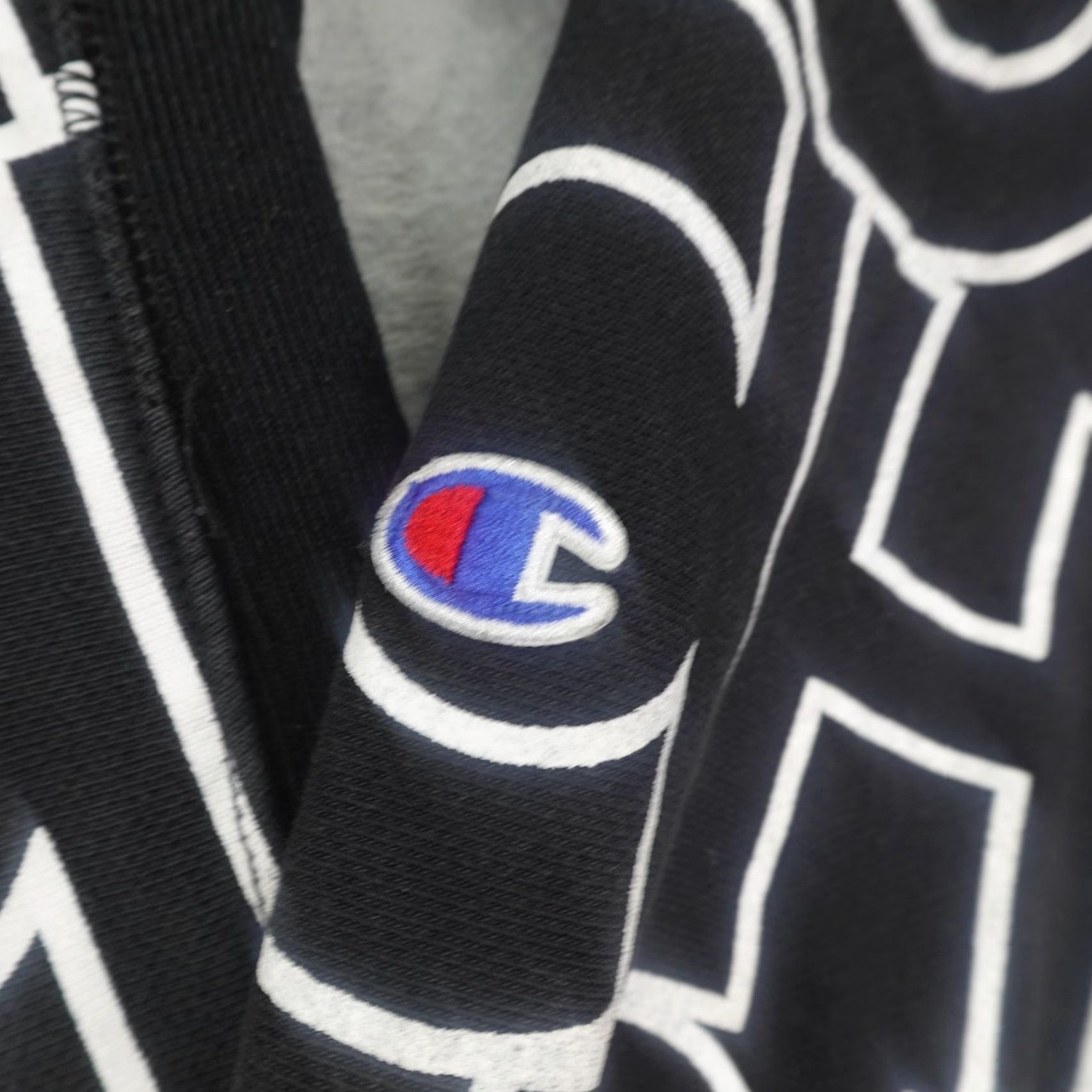Champion Champion Hoodie Mens Medium Reverse Weave Pullover Sweatshirt AOP All Over Print Size US M / EU 48-50 / 2 - 4 Thumbnail