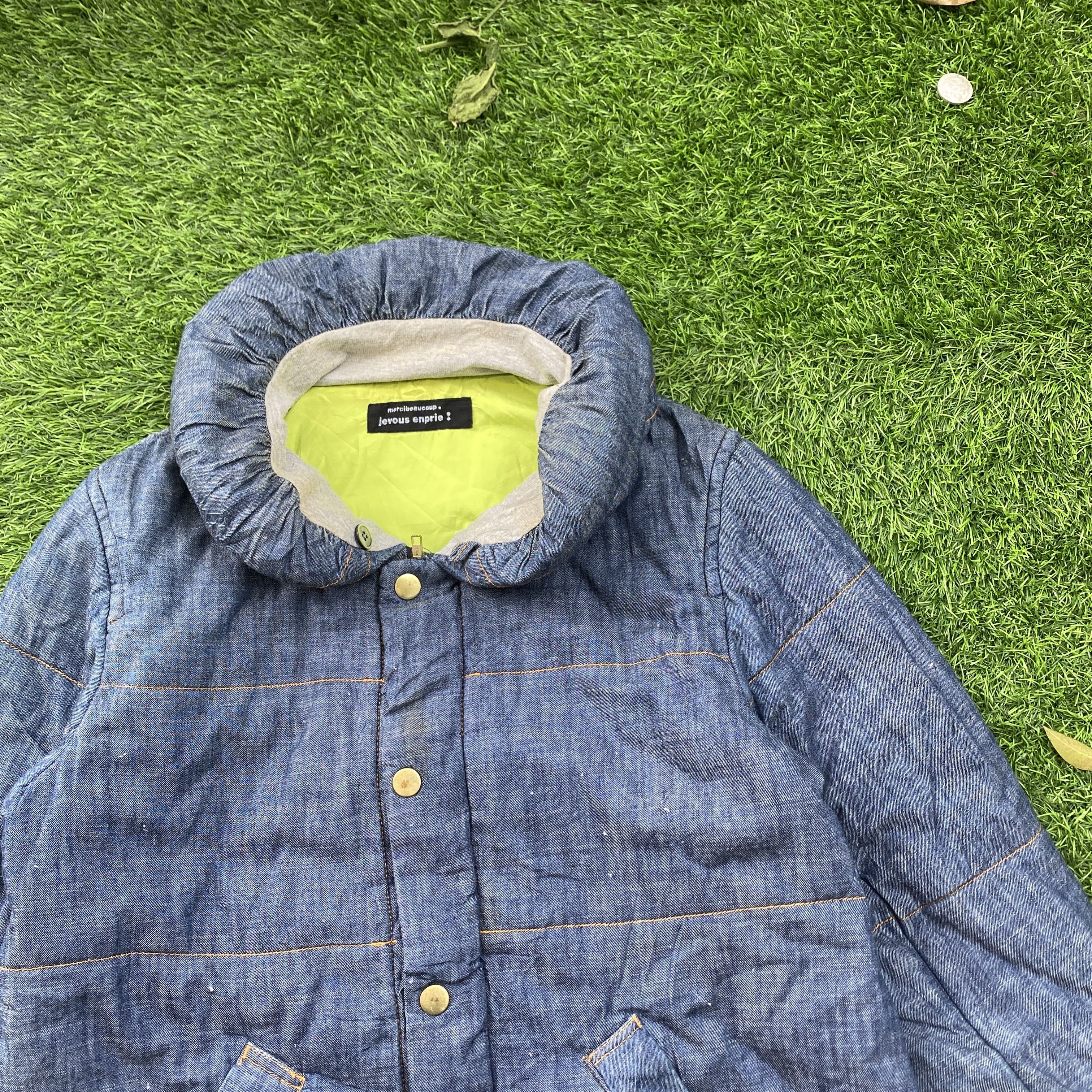 Issey Miyake Mercibeaucoup by Issey Miyake Denim Puffer Jacket Size L / US 10 / IT 46 - 2 Thumbnail