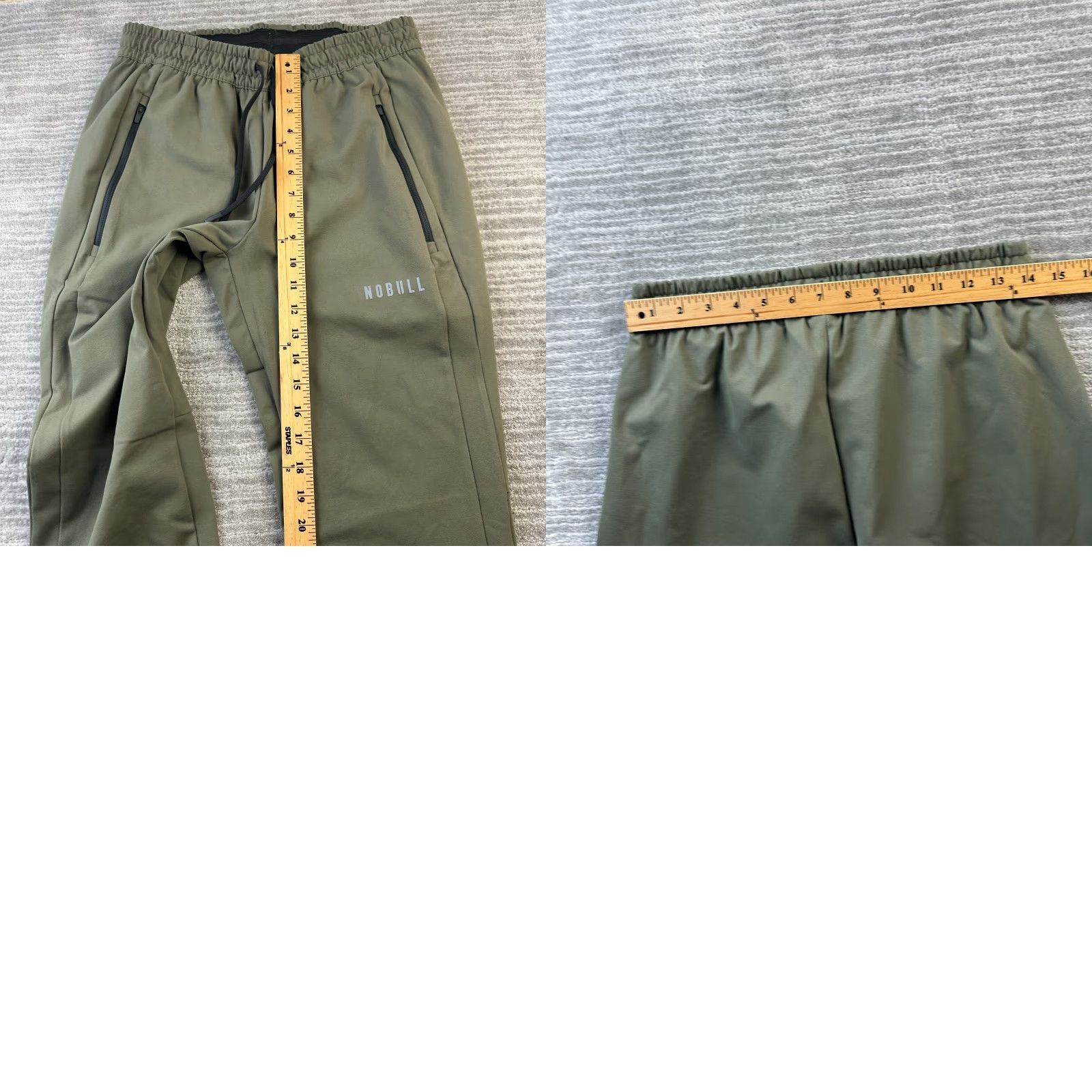 Vintage Nobull Pants Mens Medium Green Lightweight Sweatpants Joggers Gym Training Size US 28 / EU 44 - 8 Thumbnail