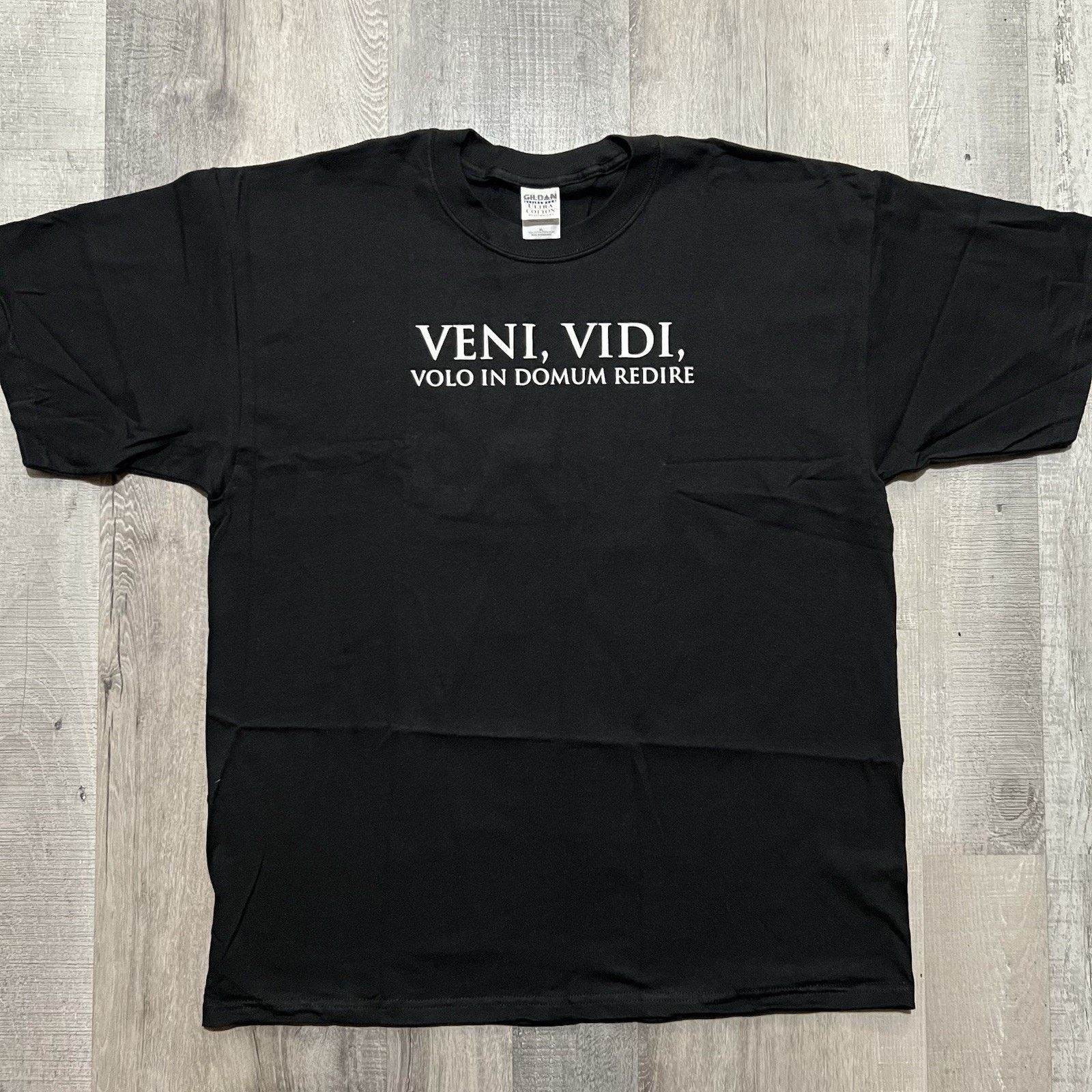 Gildan VTG Latin Quote Y2K "I Came I Saw I Want To Go Home" T Shirt Size US XL / EU 56 / 4 - 1 Thumbnail