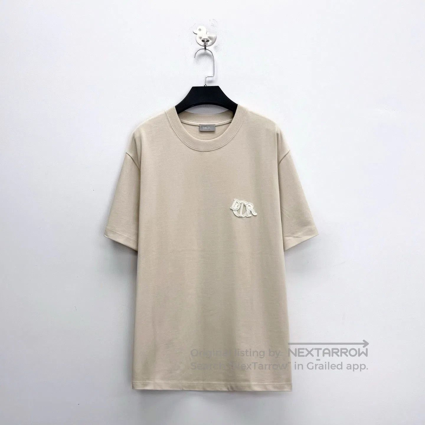 Dior Dior SS25 Beige Embroidered Logo Short - Sleeve. Size US M / EU 48-50 / 2 - 1 Thumbnail