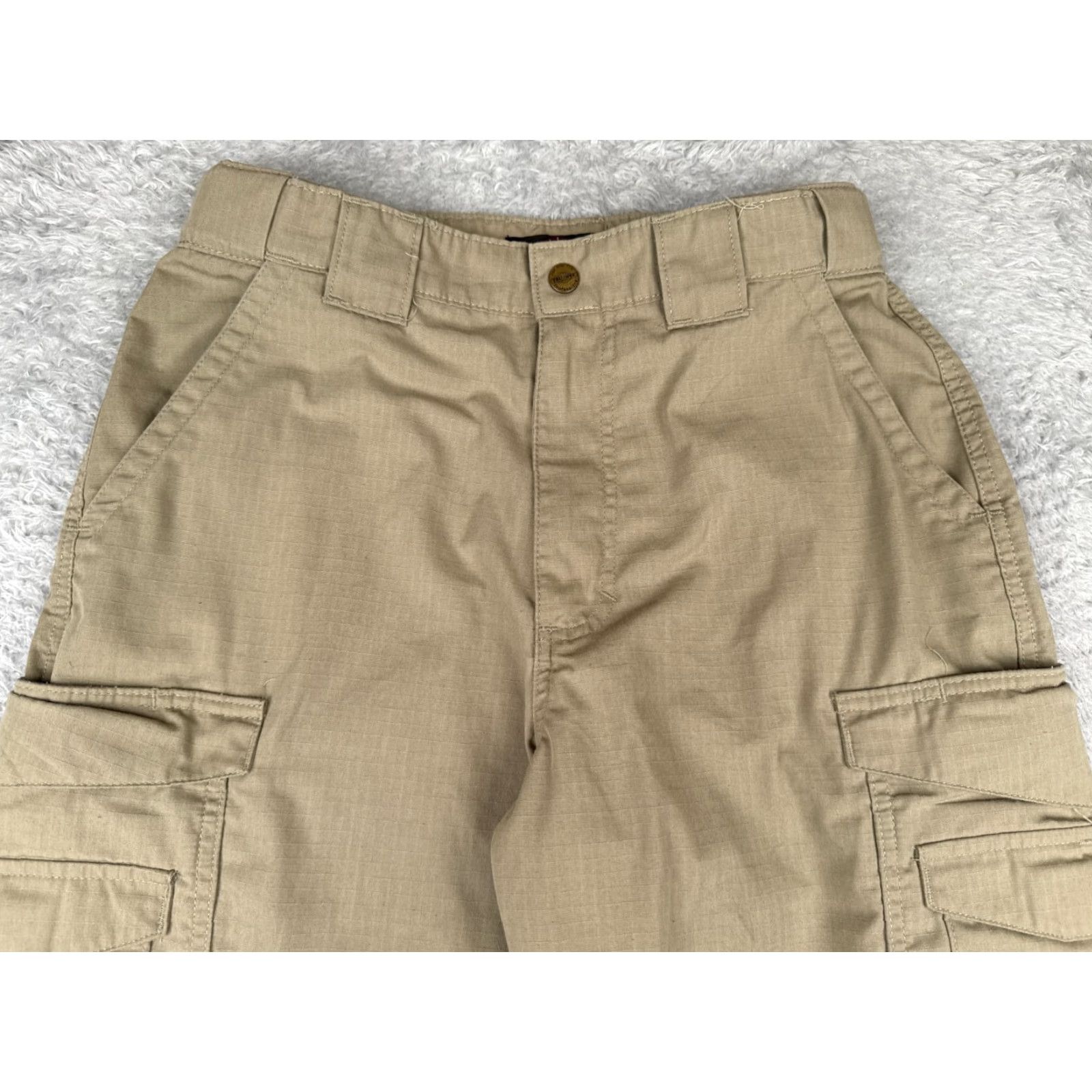 Doublet Tru-Spec Men Cargo Pants 30 Beige 30x27 Regular Straight Pocket 5-Pocket Canvas Polyester-Blend Military Outdoor Army Vintage: No Size US 30 / EU 46 - 4 Thumbnail