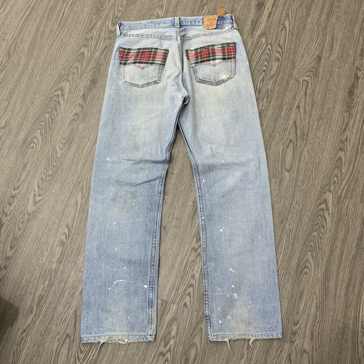 Levi's Vtg Levi’s 501 Distressed Denim Pant Size US 32 / EU 48 - 4 Thumbnail