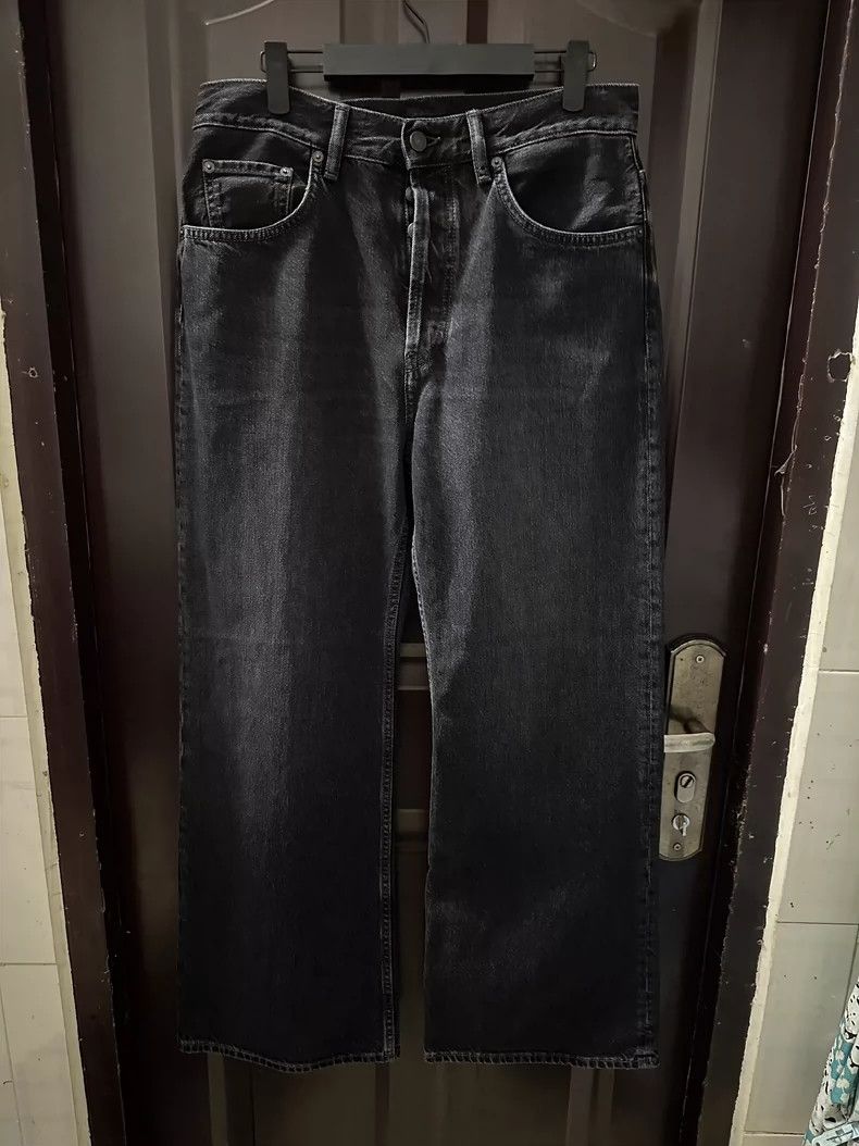 Acne Studios Black Wide-Leg Denim Pants by Acne Studios-dmc Size US 30 / EU 46 - 1 Thumbnail