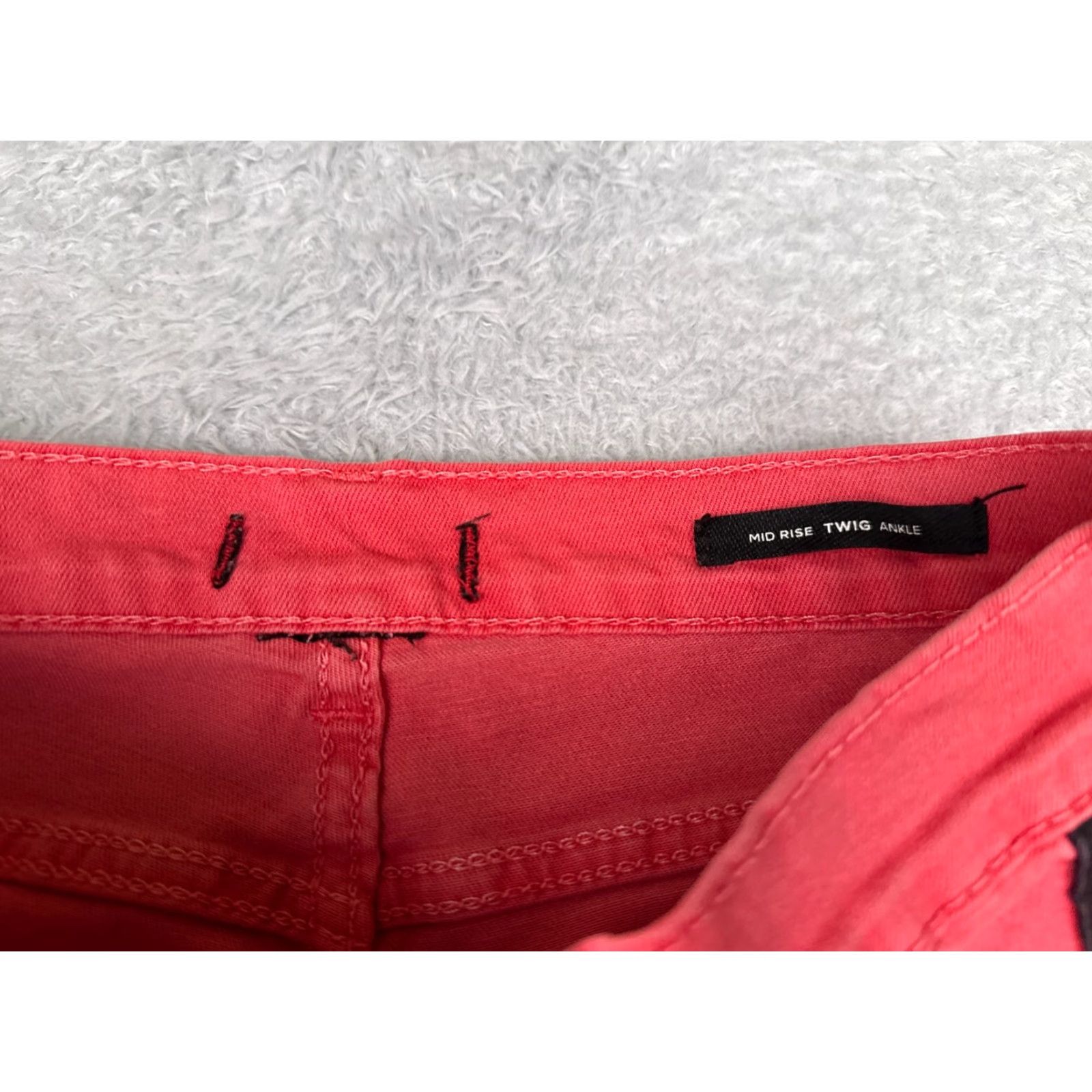Bdg BDG Jeans Women 28 Pink Denim Striped Side Zip Ankle Mid Rise 28x28 Cotton Blend 5-Pocket Design Regular Stretch Vintage No Size 28" / US 6 / IT 42 - 6 Thumbnail