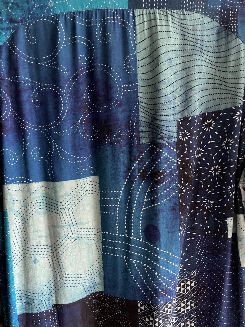 Yohji Yamamoto Yohji Yamamoto 2015 SS Blue Dye Long Shirt 2505-Nextarrow Size US M / EU 48-50 / 2 - 6 Thumbnail