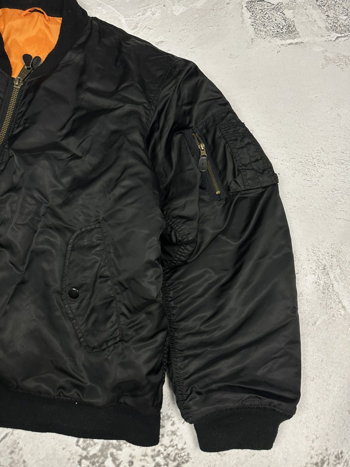 Vintage Vintage MA-1 Bomber Jacket Black Size XL Size US XL / EU 56 / 4 - 5 Thumbnail