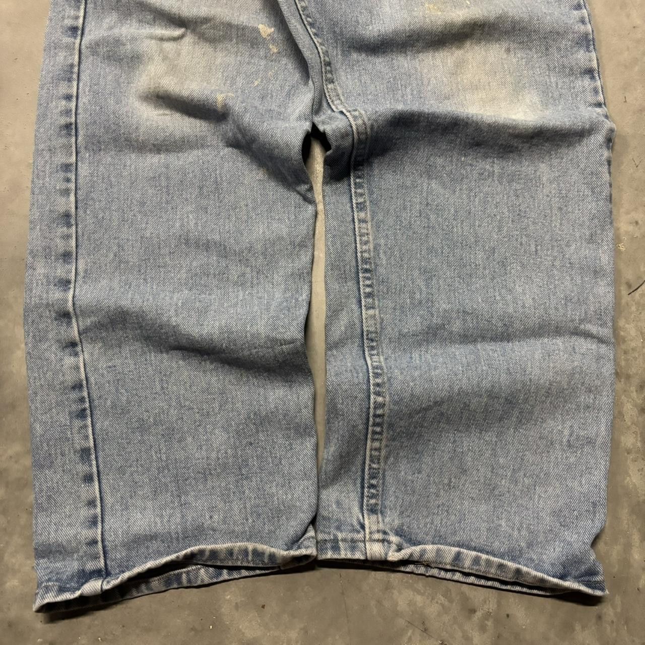 Japanese Brand × Vintage Crazy Vintage Y2K/2000s Grunge Light Wash Skater Denim Jeans! Size US 36 / EU 52 - 6 Thumbnail