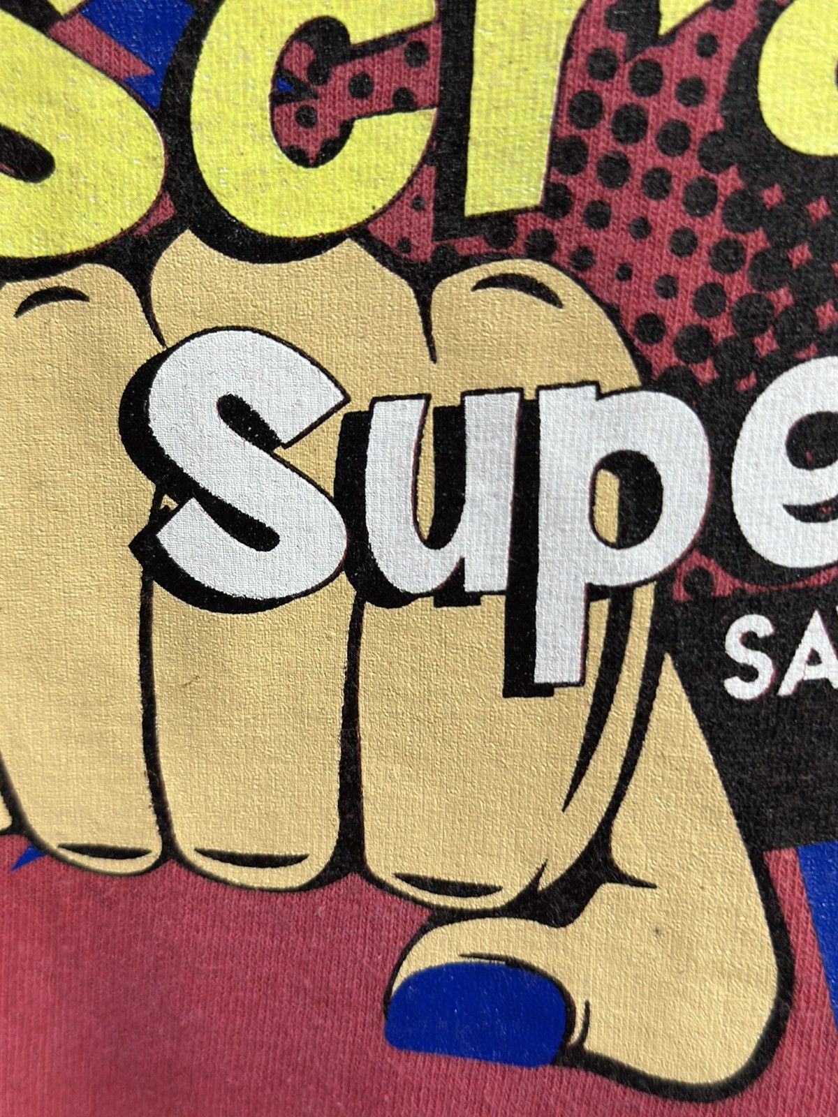 Japanese Brand Thrashed Vintage Scrappin’ Superheroes Faded Tee Size US XL / EU 56 / 4 - 5 Thumbnail