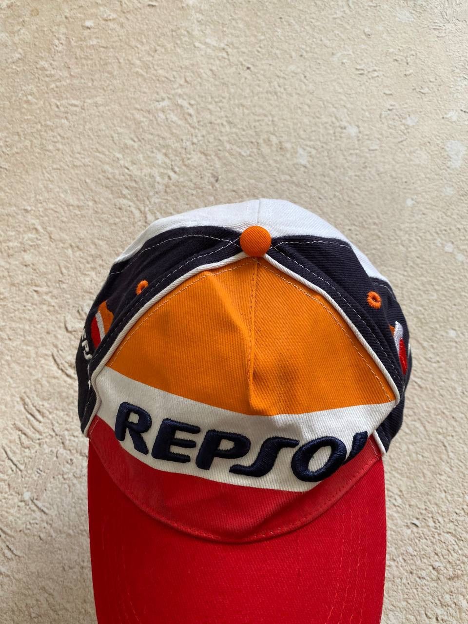 Vintage Repsol Nascar vintage racing distressed cap Size ONE SIZE - 3 Thumbnail