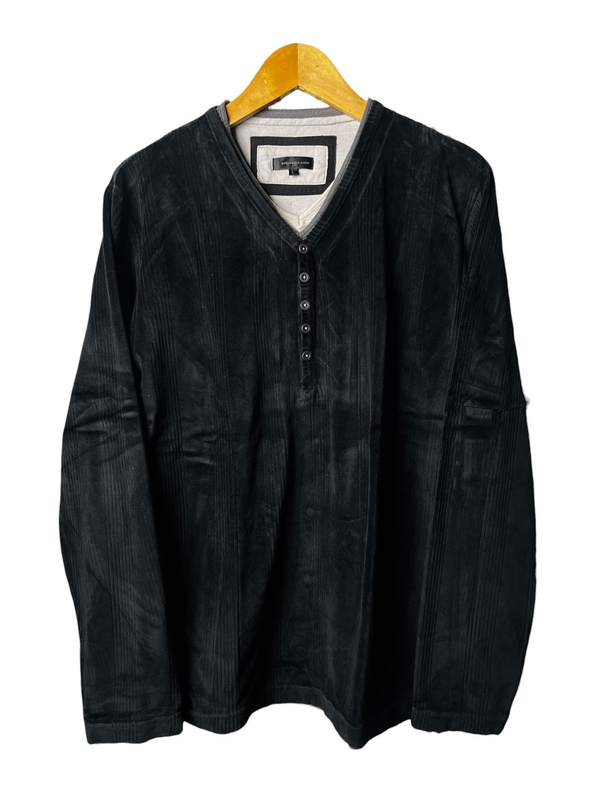 Japanese Brand Japanese Velocette Layered Velvet Longsleeve Vkei Lgb Style Size US L / EU 52-54 / 3 - 1 Thumbnail