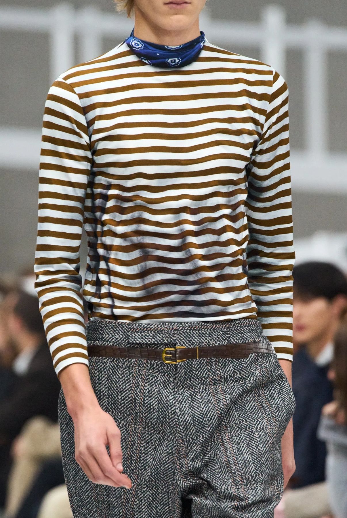 Prada Prada RUNWAY - Trompe L’Oeil Stripe Tee - SPRING 25 Size US S / EU 44-46 / 1 - 2 Thumbnail