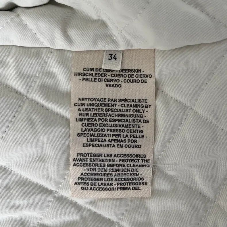 Hermes Hermes White Slim Fit Leather Jacket Size XXS / US 00 / IT 34 - 5 Thumbnail