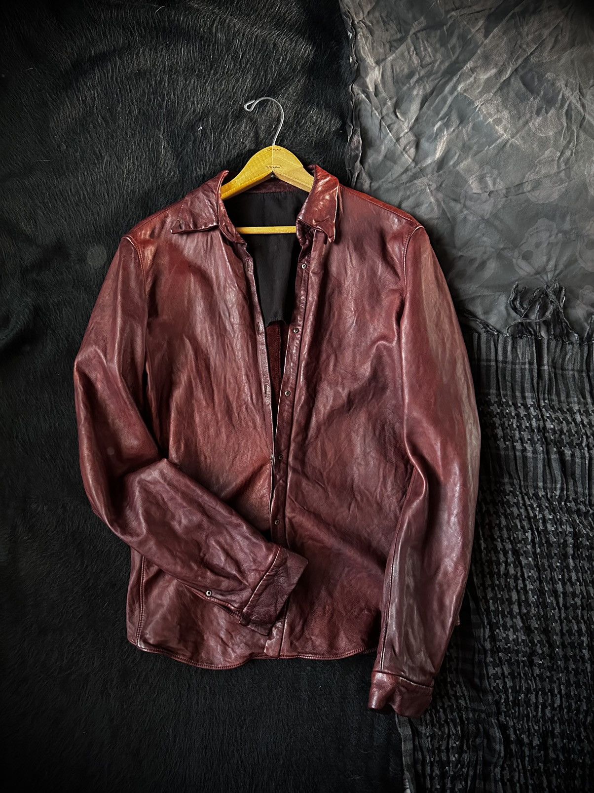 Carpe Diem Leather Shirt | Grailed