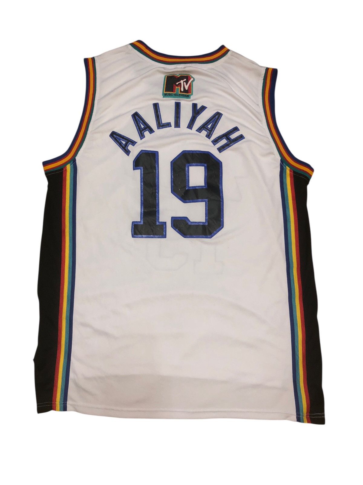 NBA MTV AALIYAH 1996 #19 Brick Layers Team MTV Basketball Jersey Size US XXL / EU 58 / 5 - 1 Thumbnail