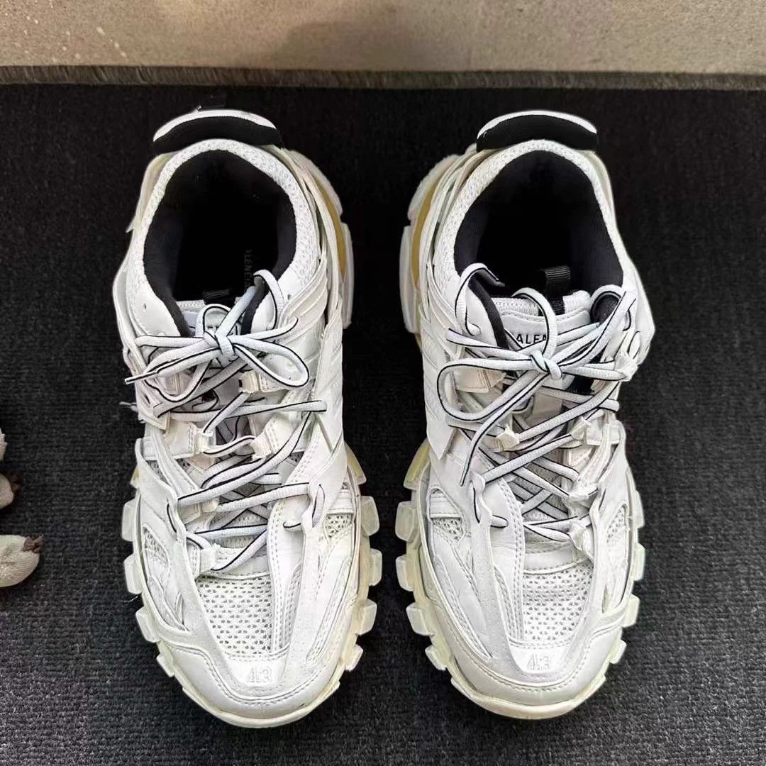 Balenciaga Balenciaga Track White 42 90 New Size US 9 / EU 42 - 4 Thumbnail