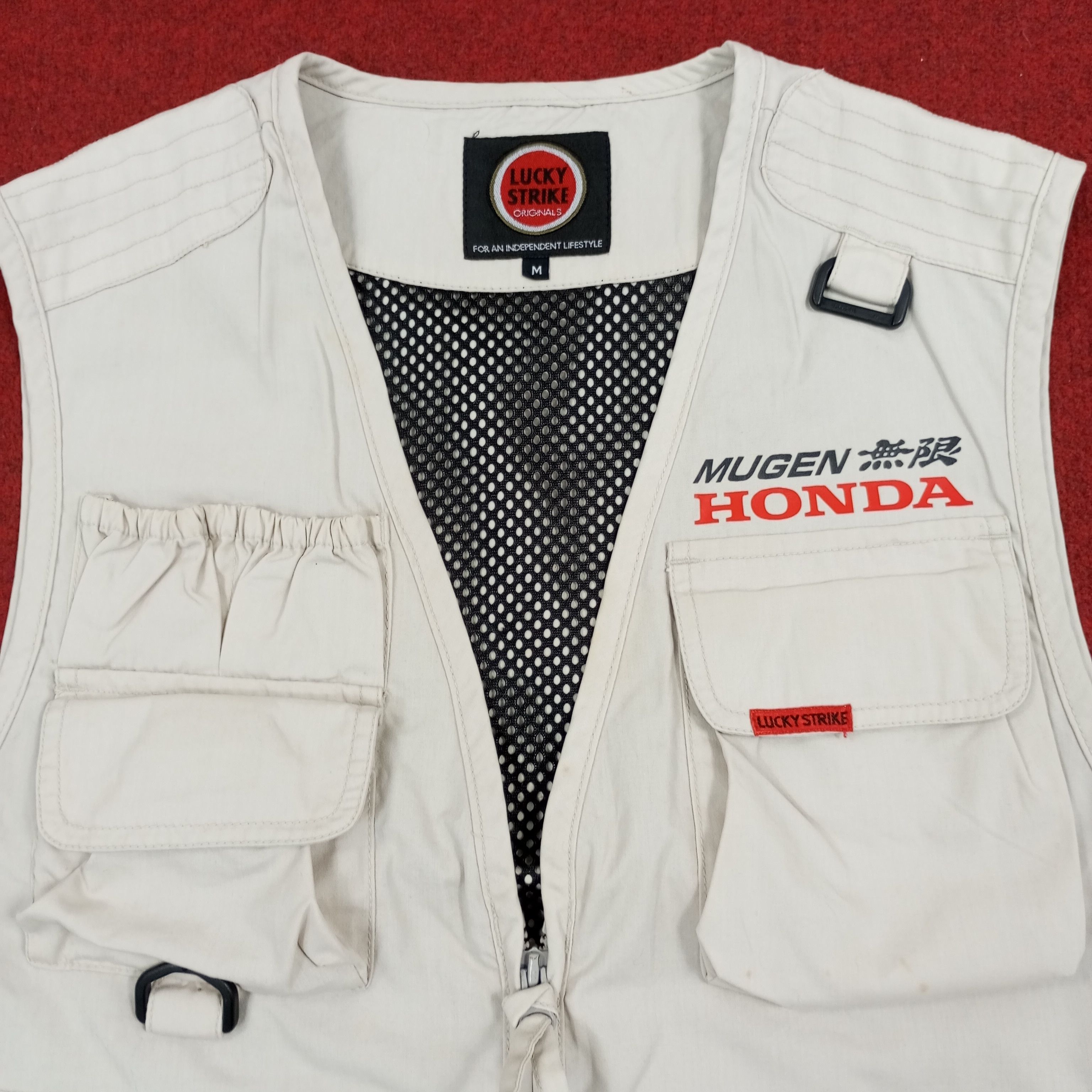Vintage Lucky Strike X Mugen Honda Custom Art Motorsports Vest Size US M / EU 48-50 / 2 - 4 Thumbnail