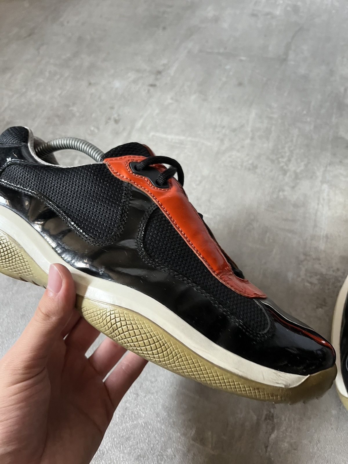 Prada Vintage Prada american cup low shoes orange navy Size US 9 / EU 42 - 7 Thumbnail