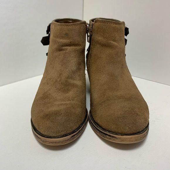 Other Coach and Four Tan Suede Leather Buckle Bootie Size US 7.5 / IT 37.5 - 2 Thumbnail