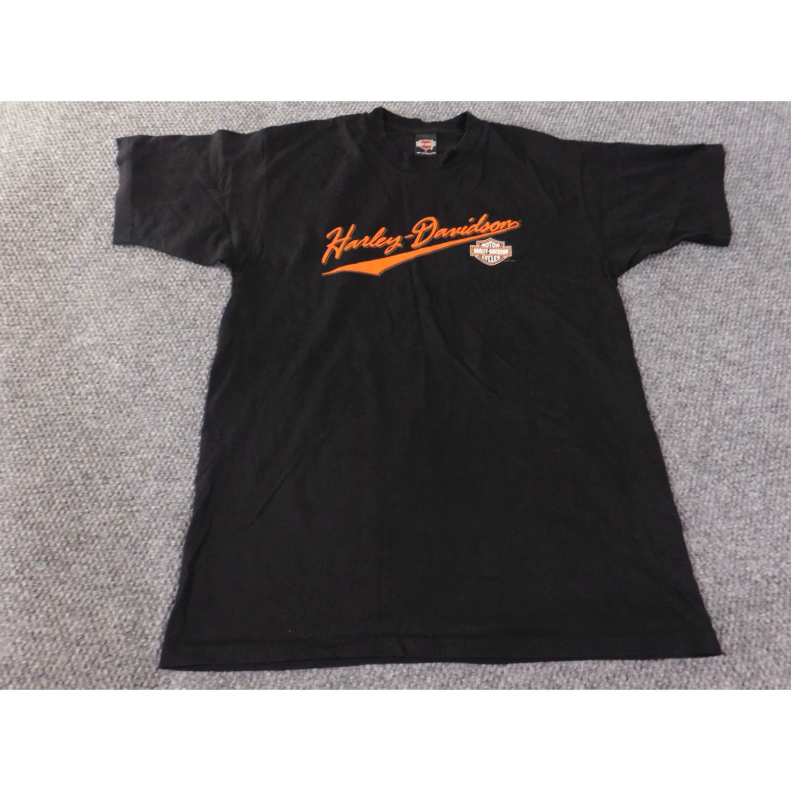Harley Davidson VINTAGE Harley-Davidson Shirt Mens Large Black 90s Las Vegas Tee Size US L / EU 52-54 / 3 - 2 Thumbnail