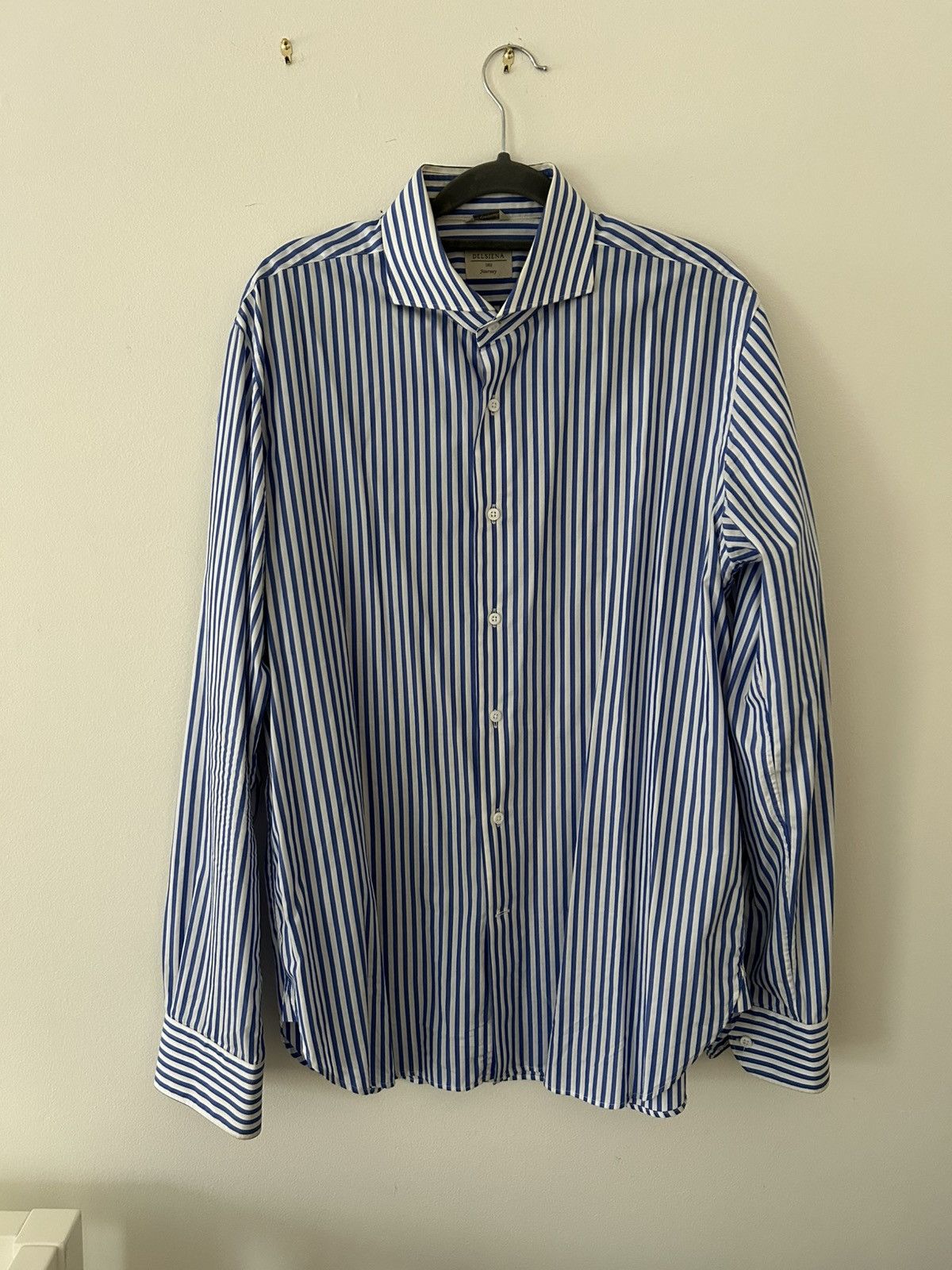 Other Blue striped Italian dress shirt Size US L / EU 52-54 / 3 - 1 Thumbnail
