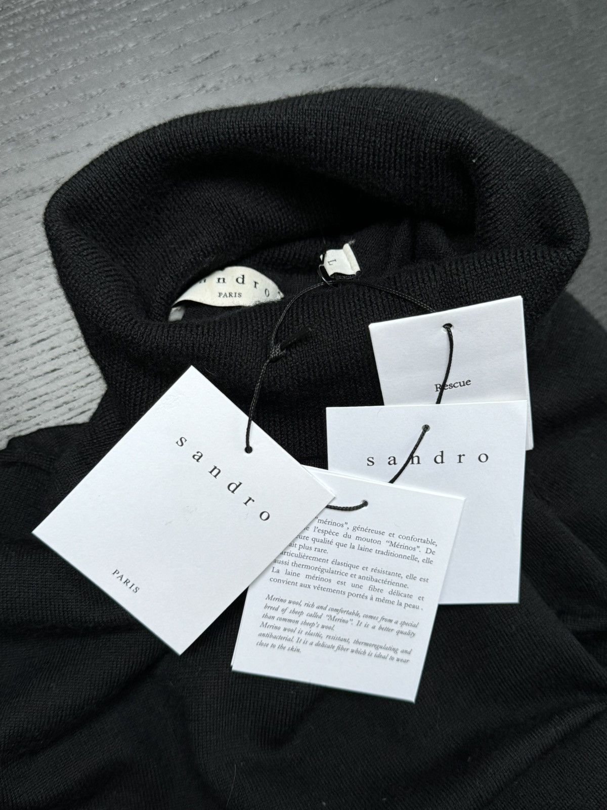 Sandro Sandro black turtleneck Size US M / EU 48-50 / 2 - 3 Thumbnail
