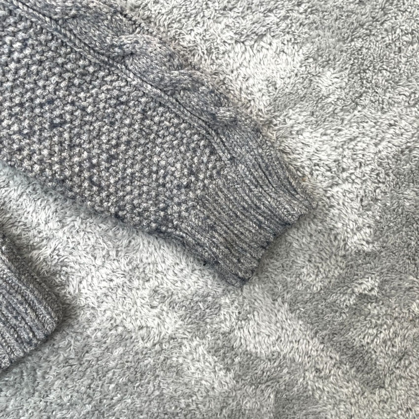 Abercrombie & Fitch Abercrombie And Fitch Sweater Womens Large Gray Cardigan Rabbit Hair Cable Knit Size L / US 10 / IT 46 - 7 Thumbnail