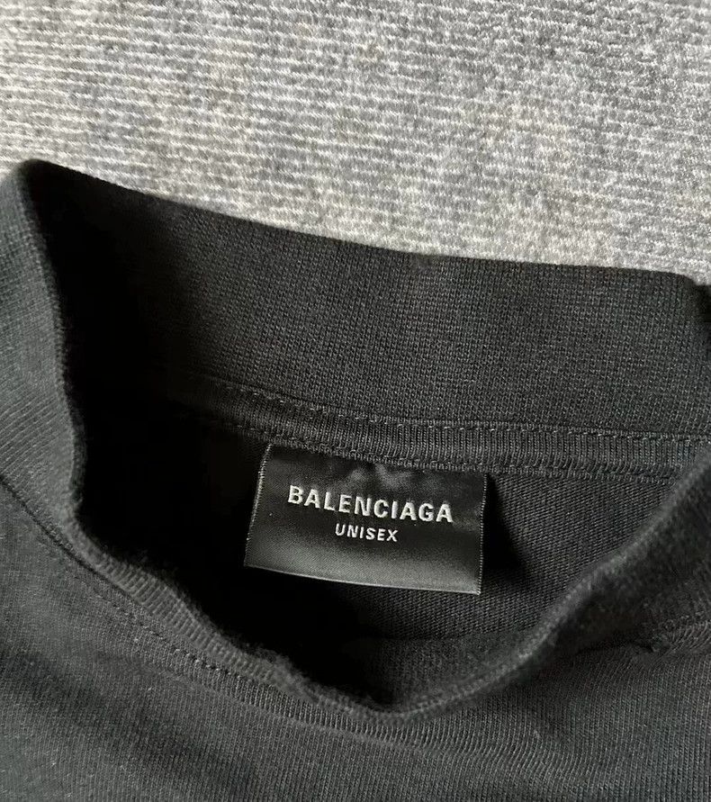 Balenciaga Balenciaga Letter long sleeve T URL round neck loose black Size US S / EU 44-46 / 1 - 3 Thumbnail
