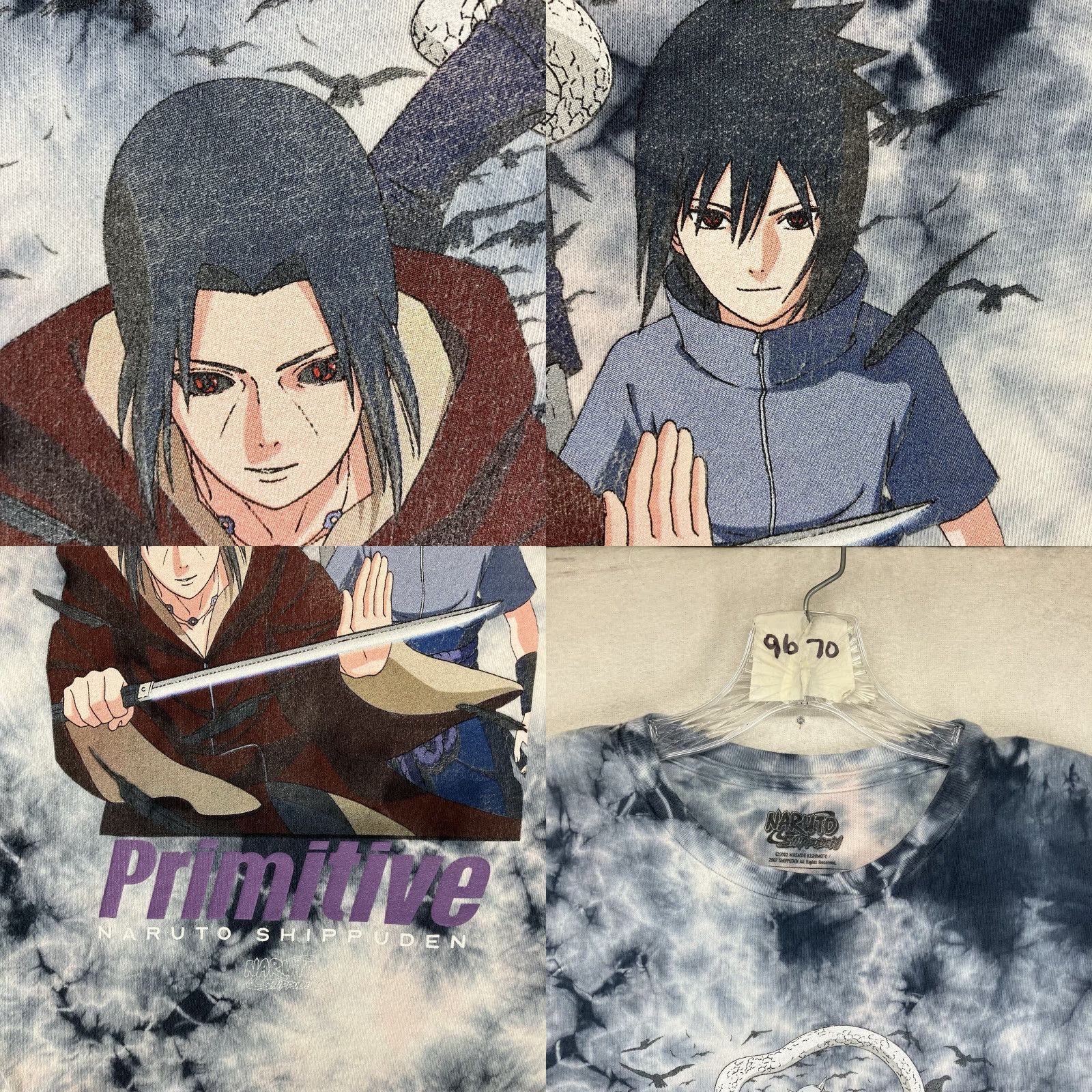 Primitive Primitive Naruto T Shirt Mens M Tie Dye Sasuke Itachi Graphic Print Crew Neck Multicolor Logo 2000s Anime Shirt Size US M / EU 48-50 / 2 - 8 Thumbnail