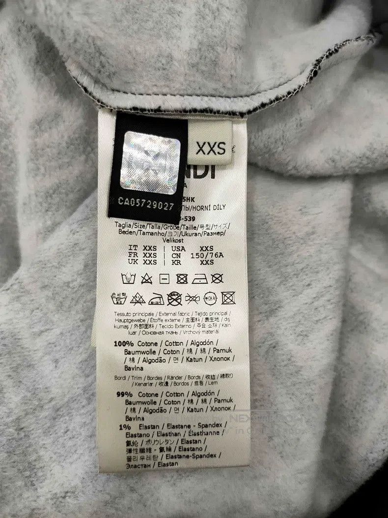 Fendi Fendi Monogrammed All-Over LOGO Fleece Hoodie Size XXS / US 00 / IT 34 - 4 Thumbnail