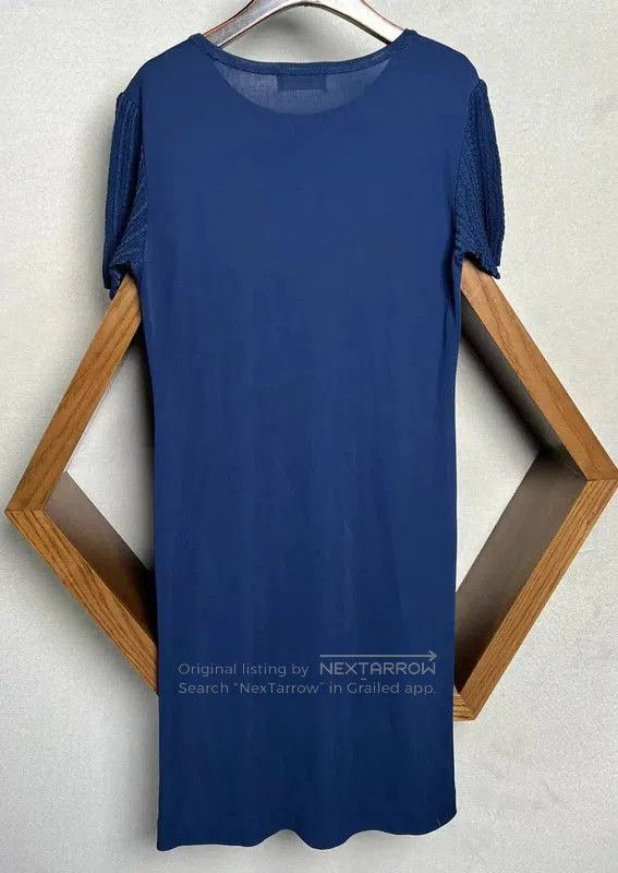 Yves Saint Laurent Yves Saint Laurent Blue Polyester Dress . Size M / US 6-8 / IT 42-44 - 6 Thumbnail