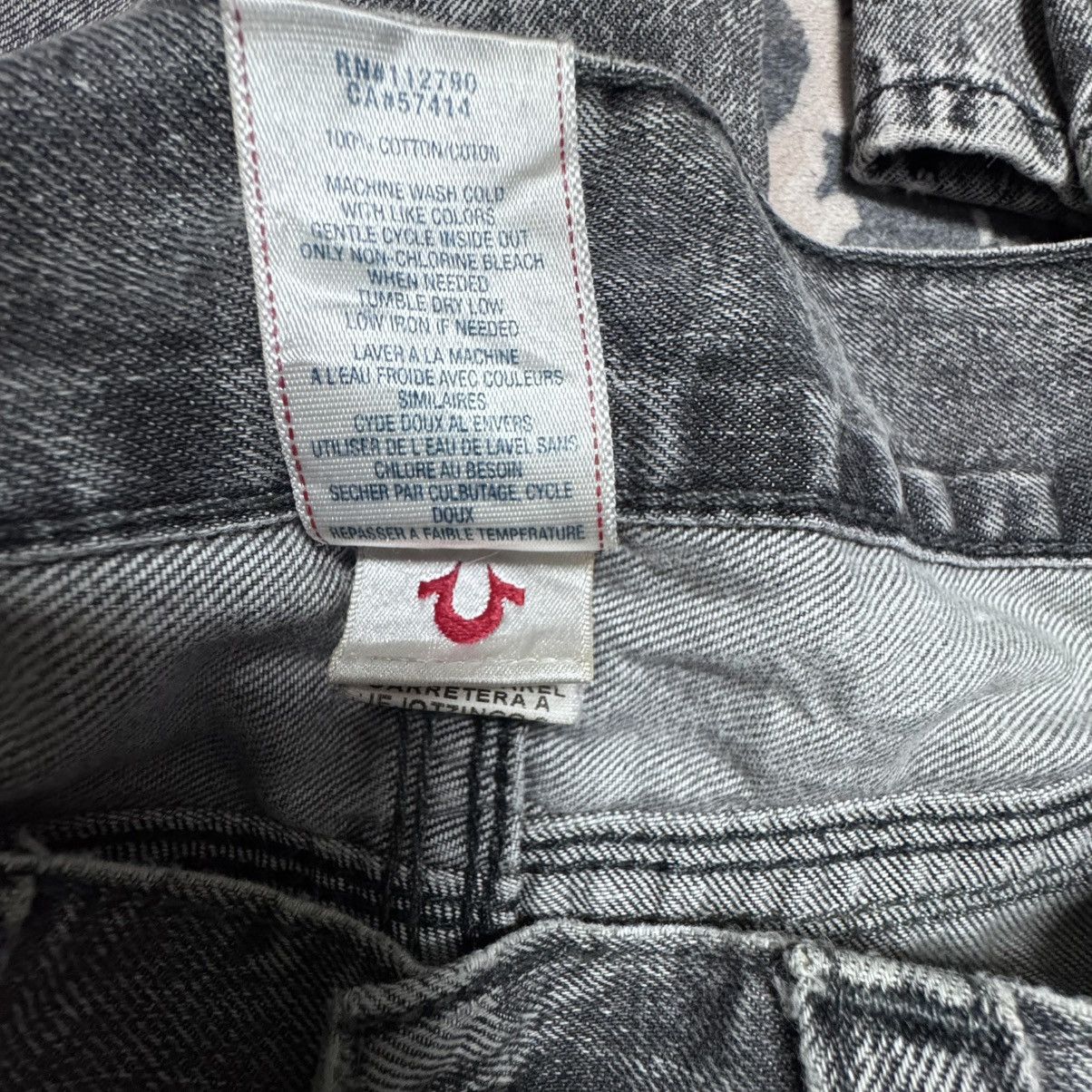 True Religion True Religion Black Grey Skinny Jeans Size US 33 - 17 Thumbnail