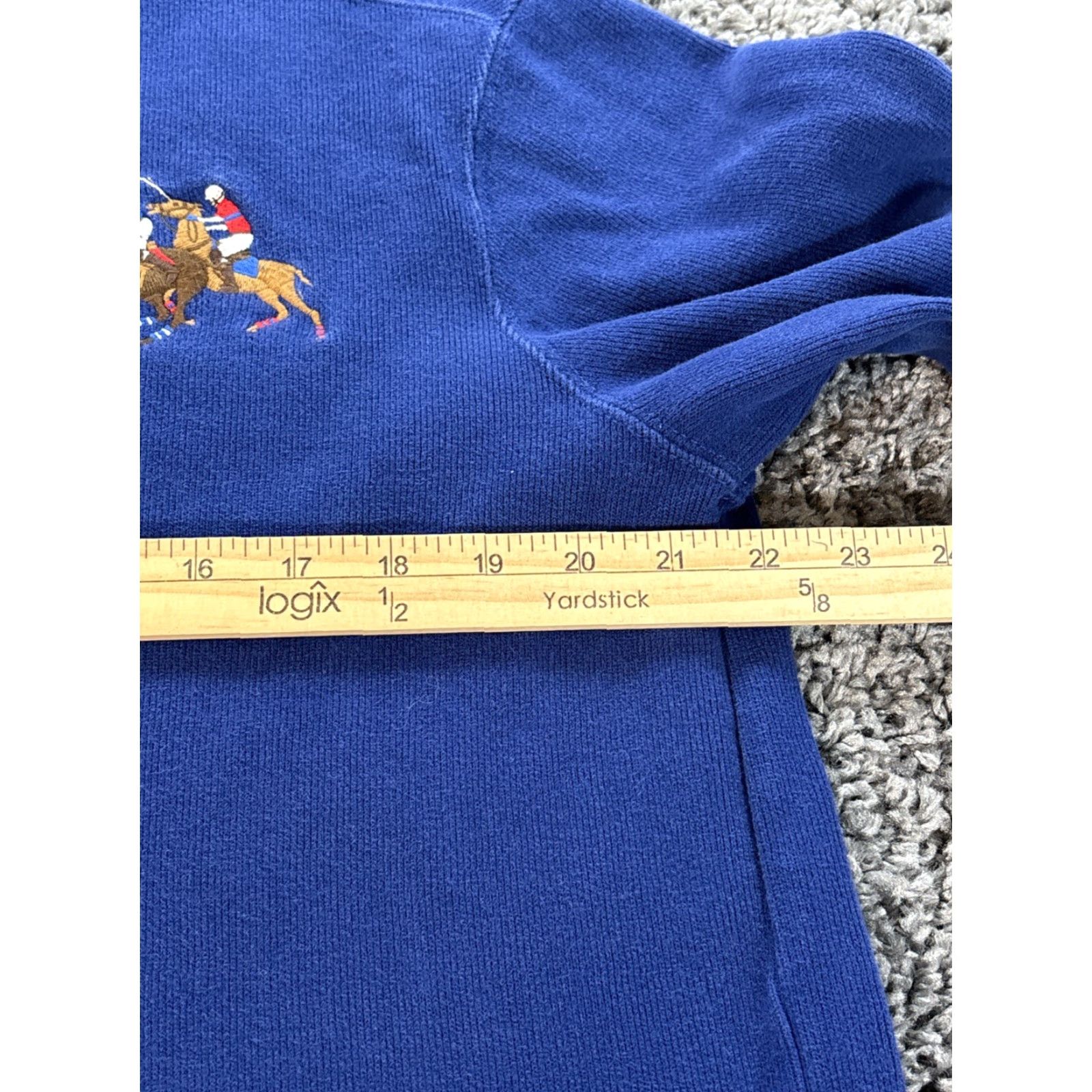 Polo Ralph Lauren VINTAGE Polo Ralph Lauren Sweater Mens M Blue Logo Zipper Quarter Zip 1/4 Zip Casual Preppy Knit Pullover Size US M / EU 48-50 / 2 - 3 Thumbnail