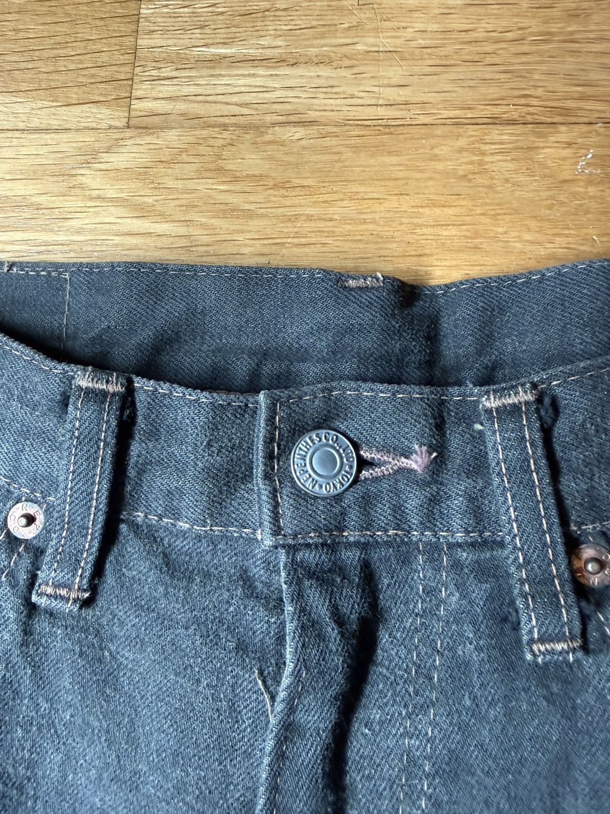 Nepenthes Nepenthes Hoggs Needles 1990s Japanese Selvedge Denim Size US 30 / EU 46 - 4 Thumbnail