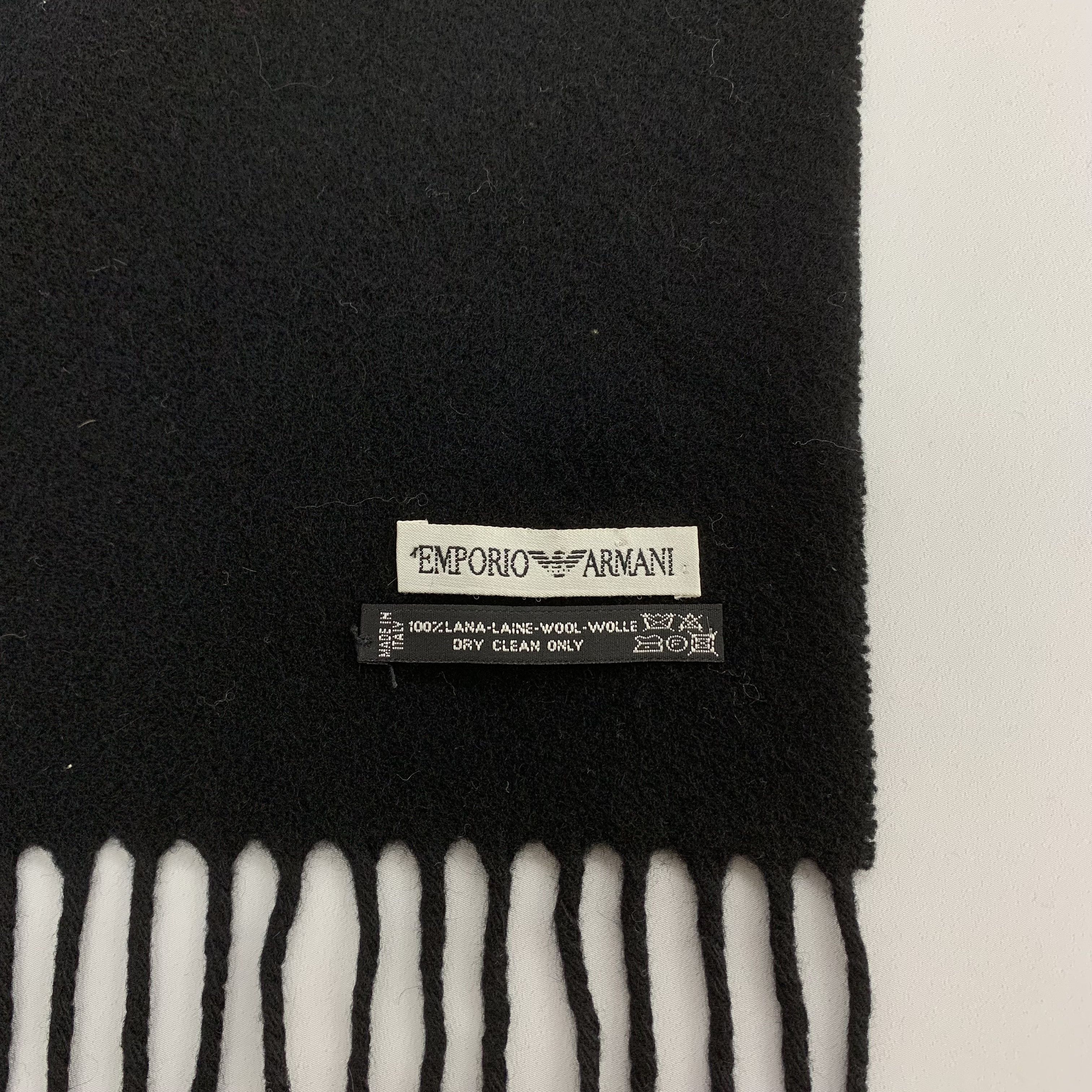 Emporio Armani Emporio Armani Scarf Wool Muffler Neck Wrap BL1036 Size ONE SIZE - 6 Thumbnail