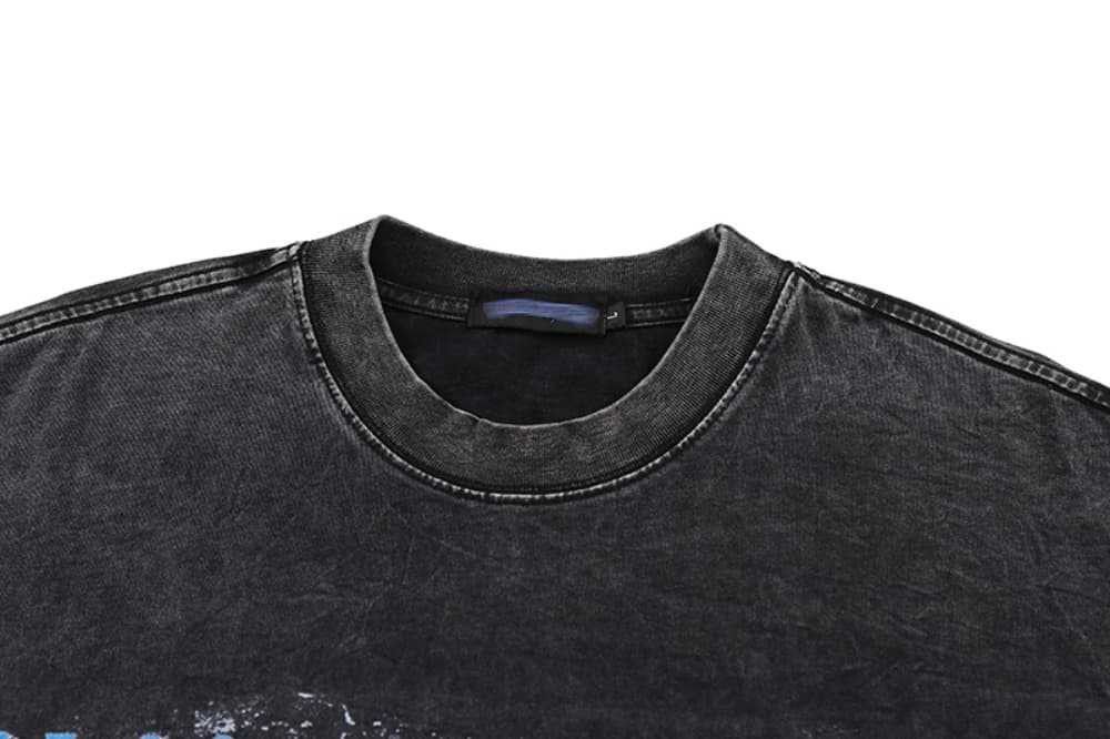 Japanese Brand × Vintage Men's trendy letter print washed distressed casual tee Size US L / EU 52-54 / 3 - 3 Thumbnail