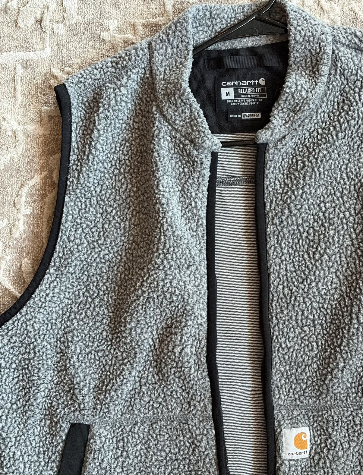 Carhartt Carhartt Grey Sherpa Fleece Vest – Relaxed Fit – Men’s M Size US M / EU 48-50 / 2 - 2 Thumbnail